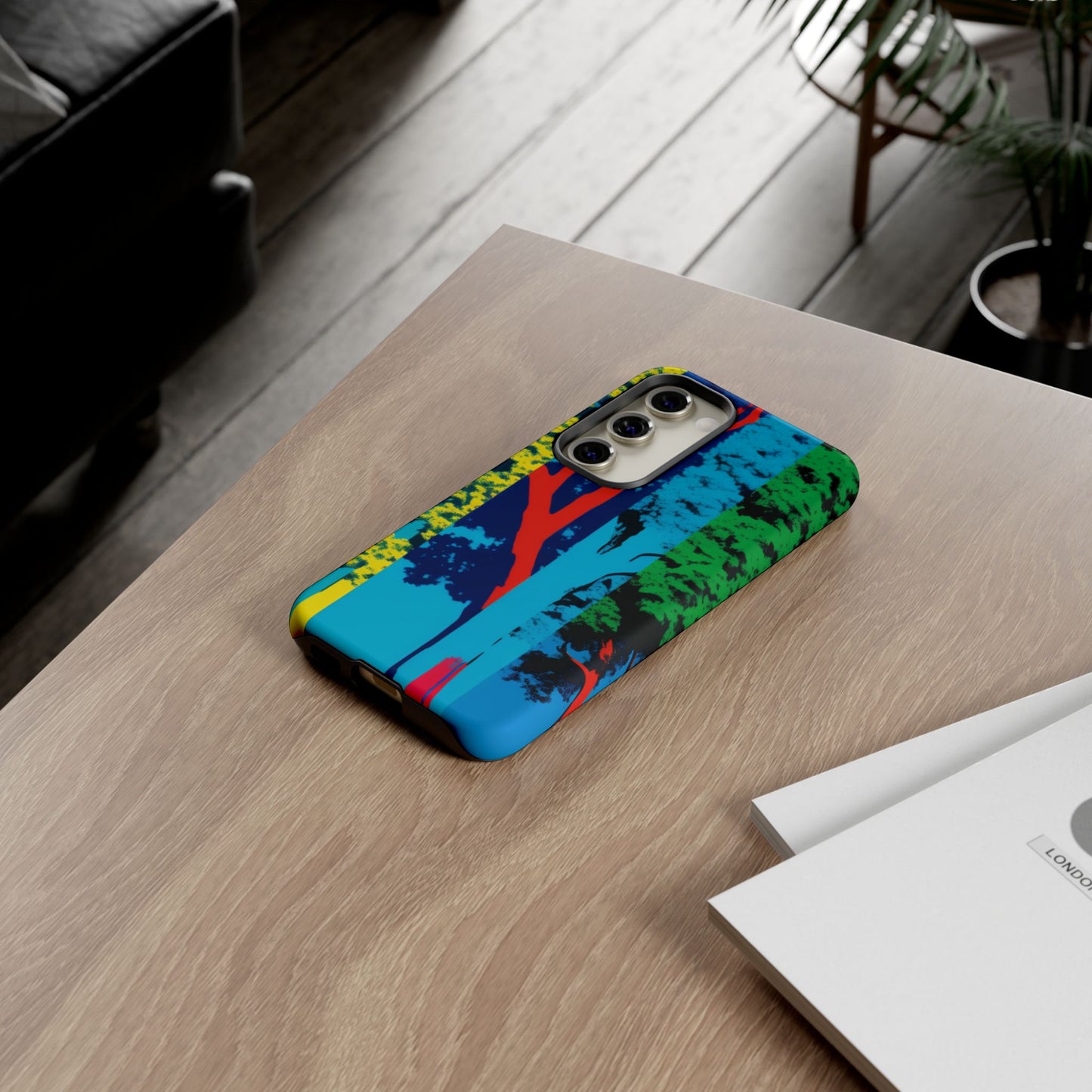 Phone Case - Colorful Forest Design Tough Case