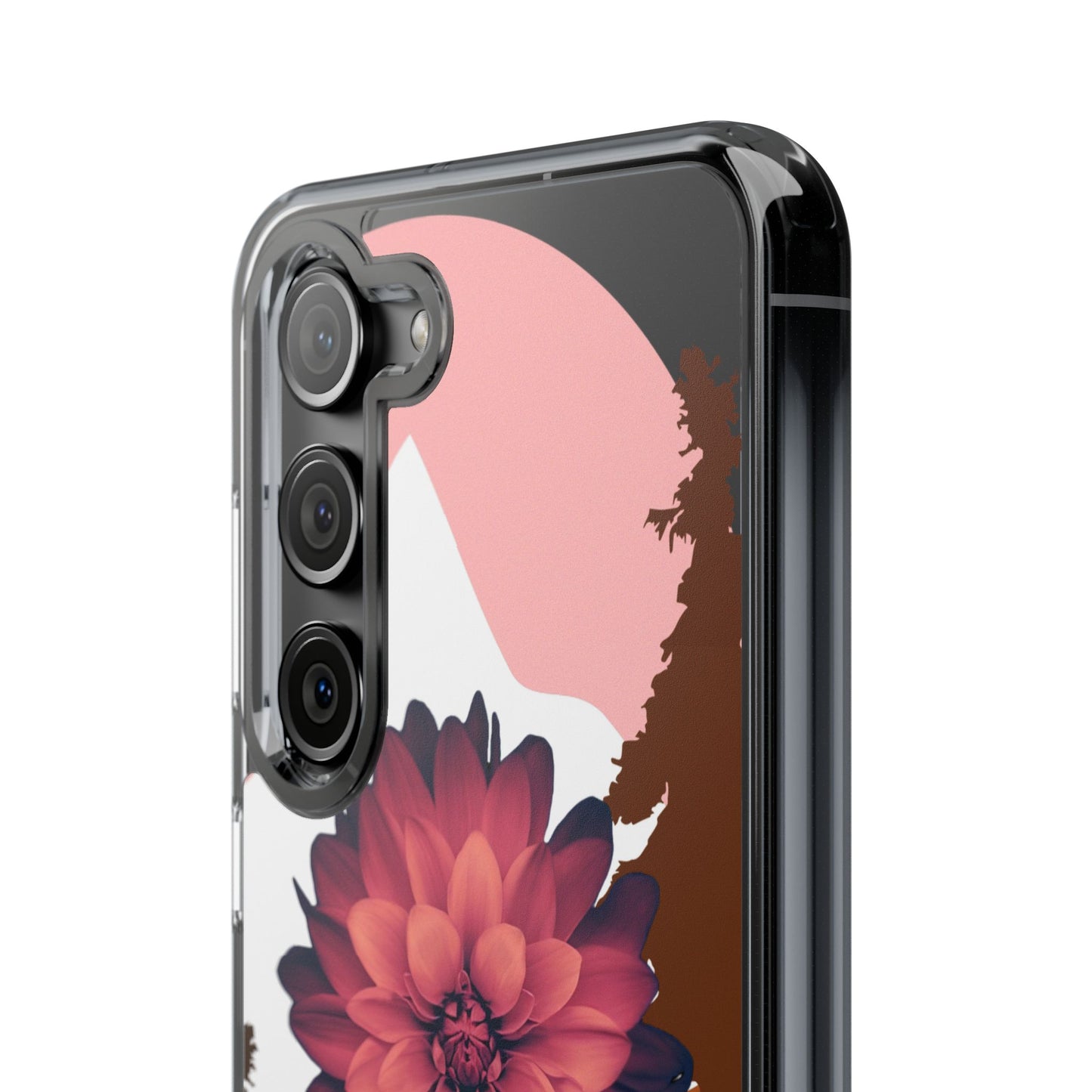 Floral Phone Case - Clear Protective Case with Flower Design