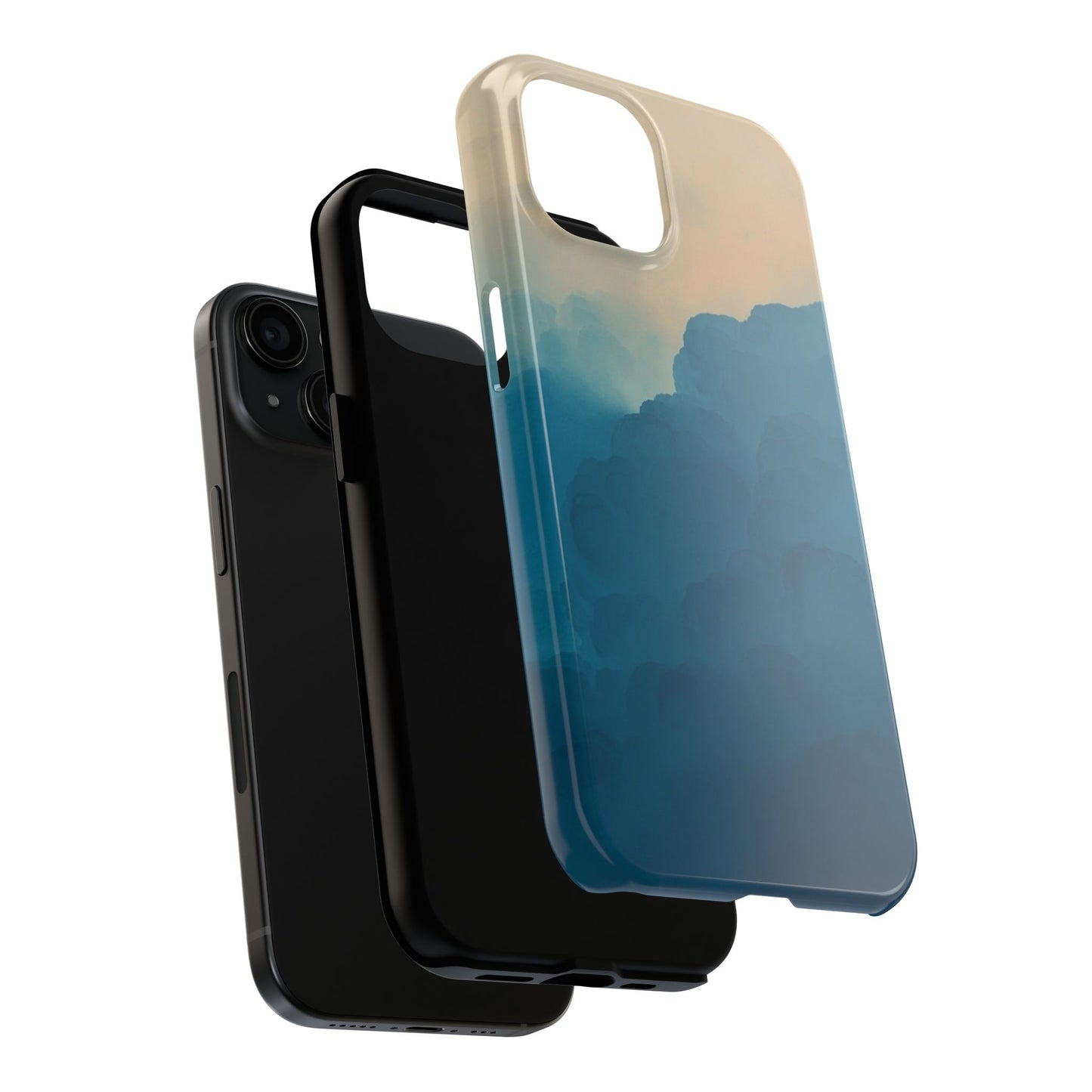 Serene Cloud Tough Phone Case - Durable Protection with Soothing Aesthetic