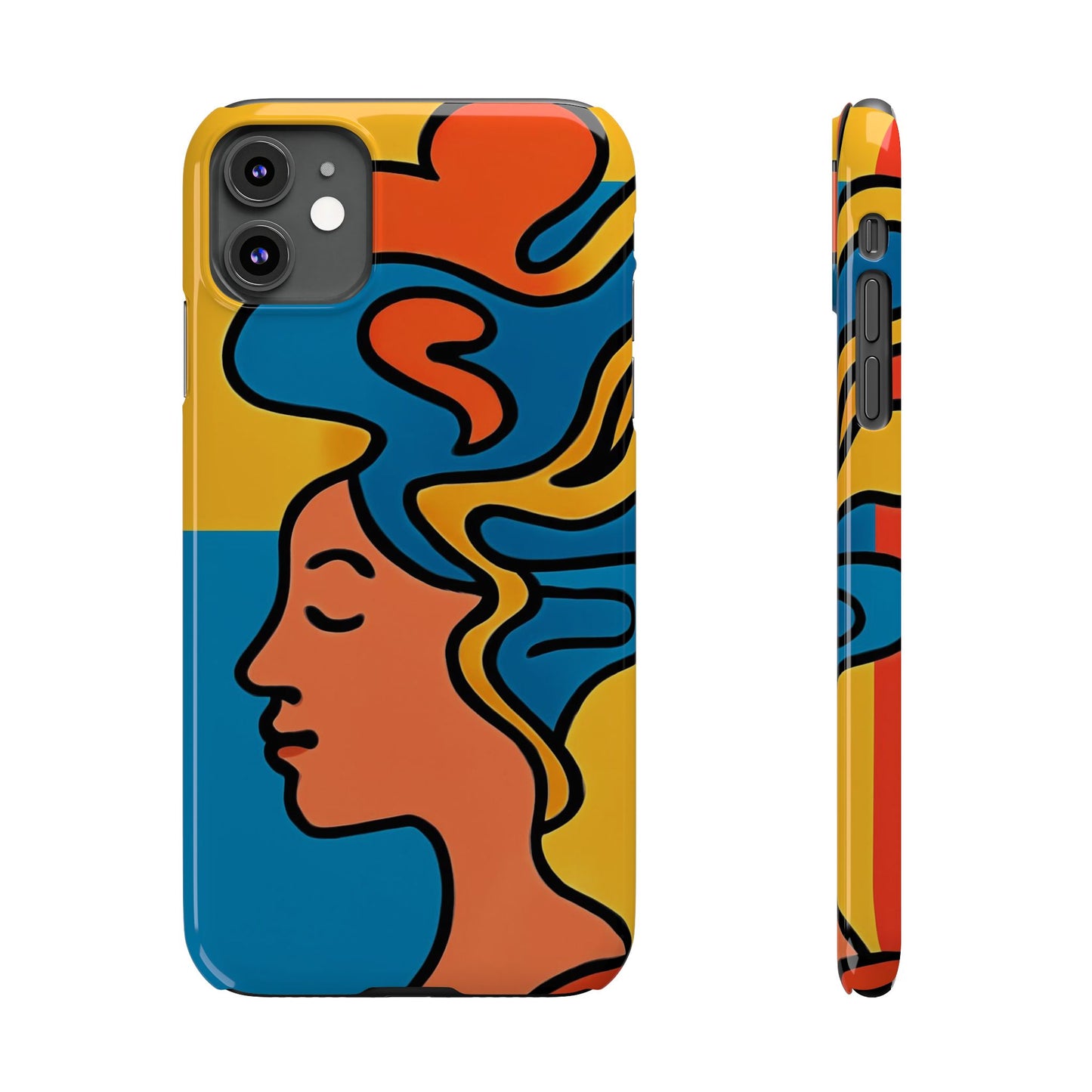 Stylish Slim Phone Cases with Colorful Abstract Design