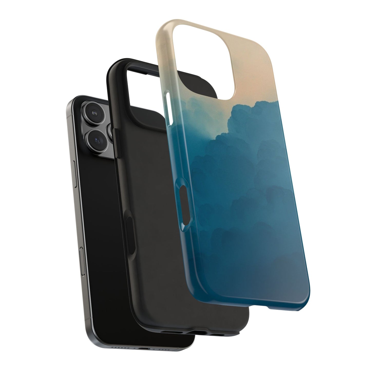 Serene Cloud Tough Phone Case - Durable Protection with Soothing Aesthetic