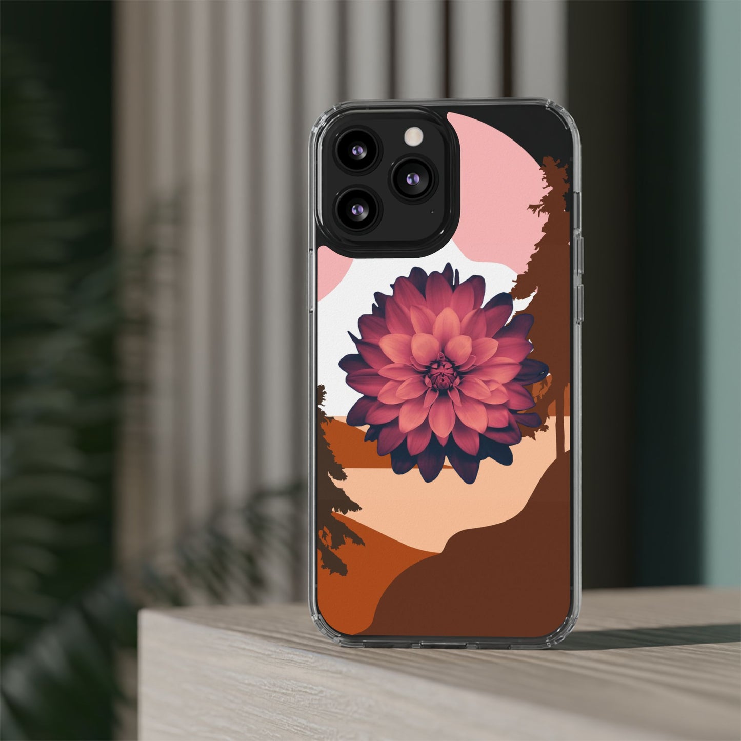 Floral Phone Case - Clear Protective Case with Flower Design