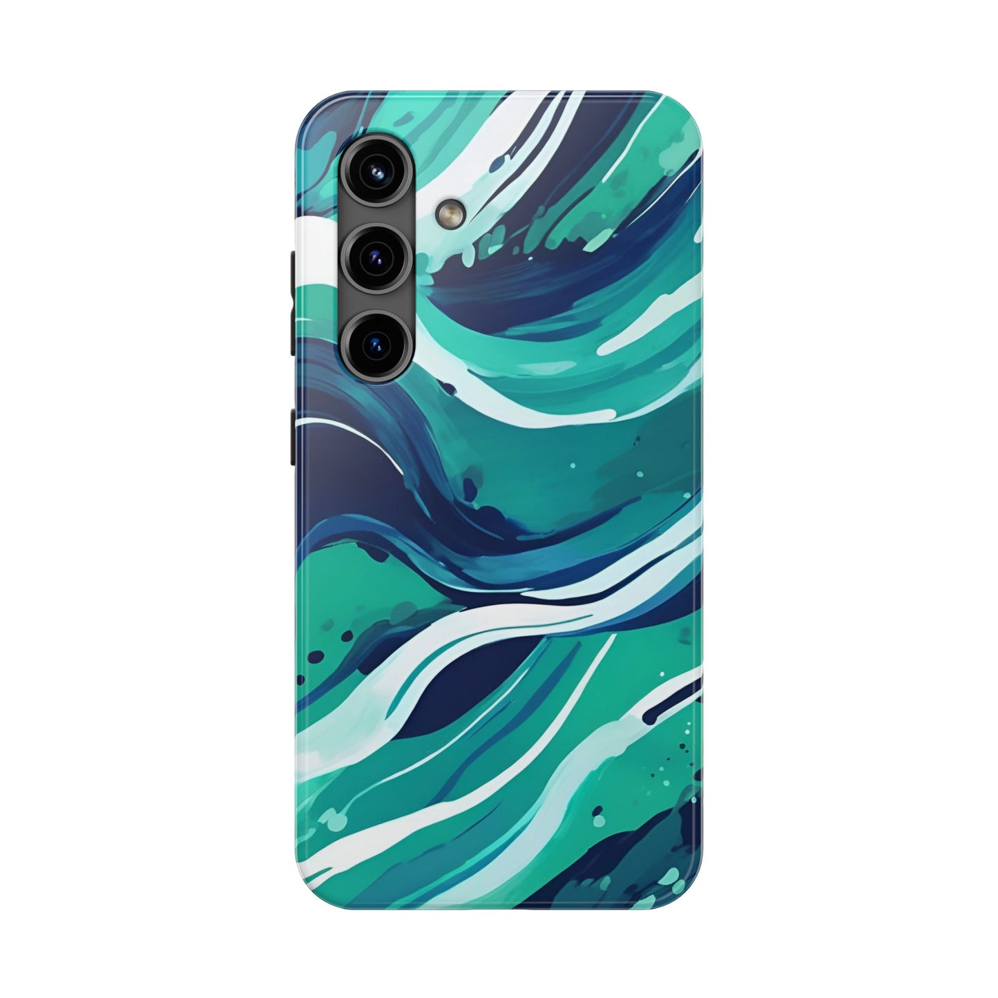 Ocean Wave Tough Phone Case - Durable Protection