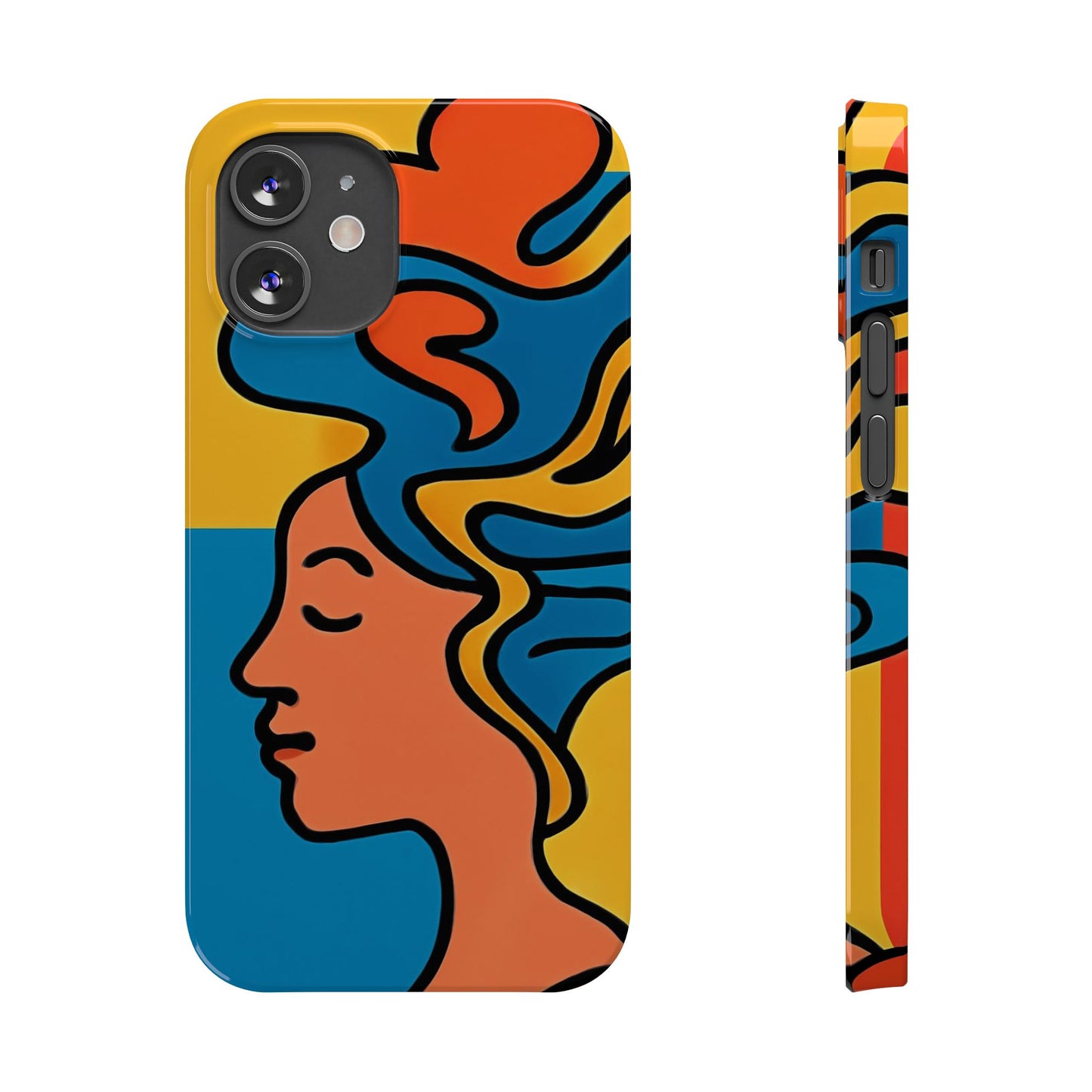 Stylish Slim Phone Cases with Colorful Abstract Design