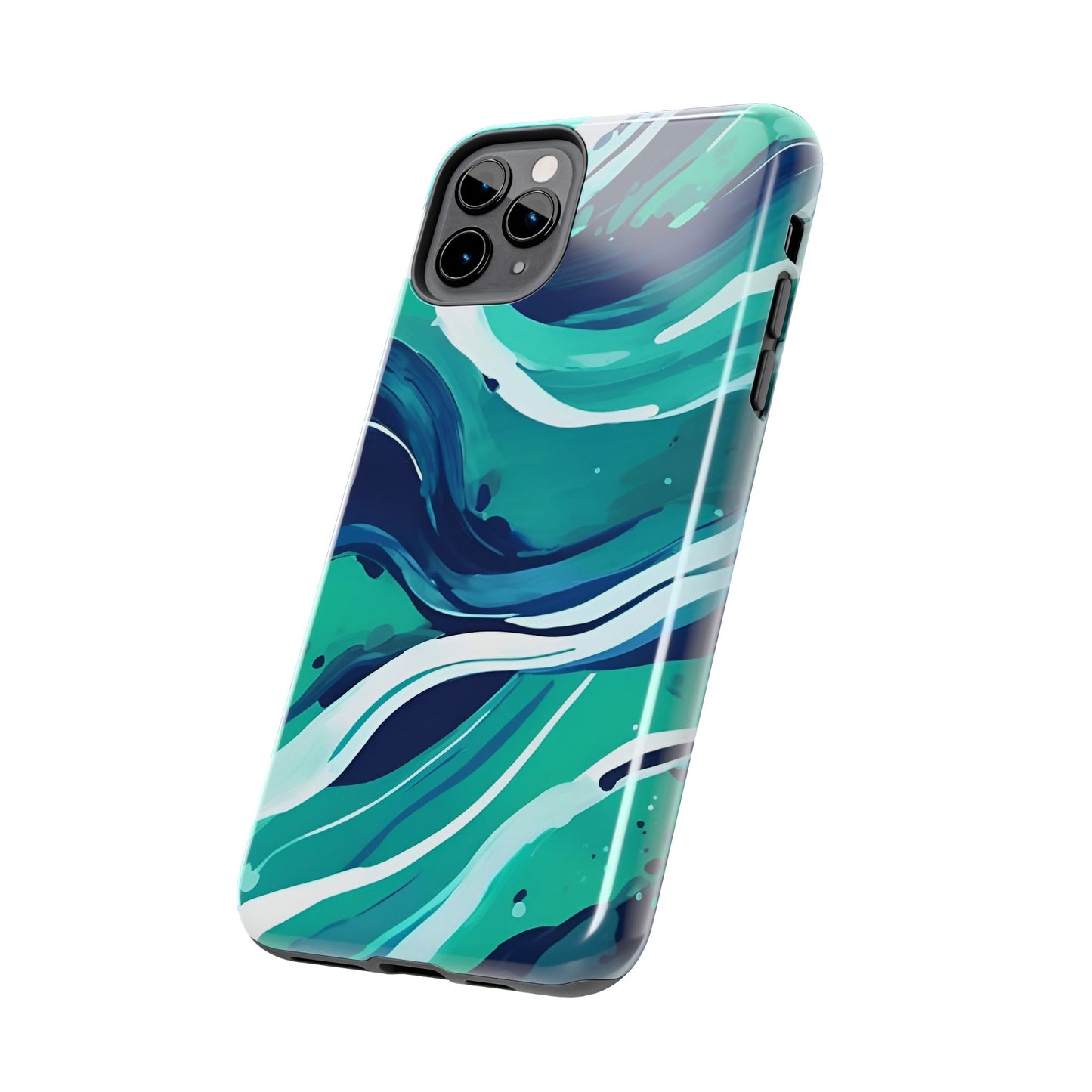 Ocean Wave Tough Phone Case - Durable Protection