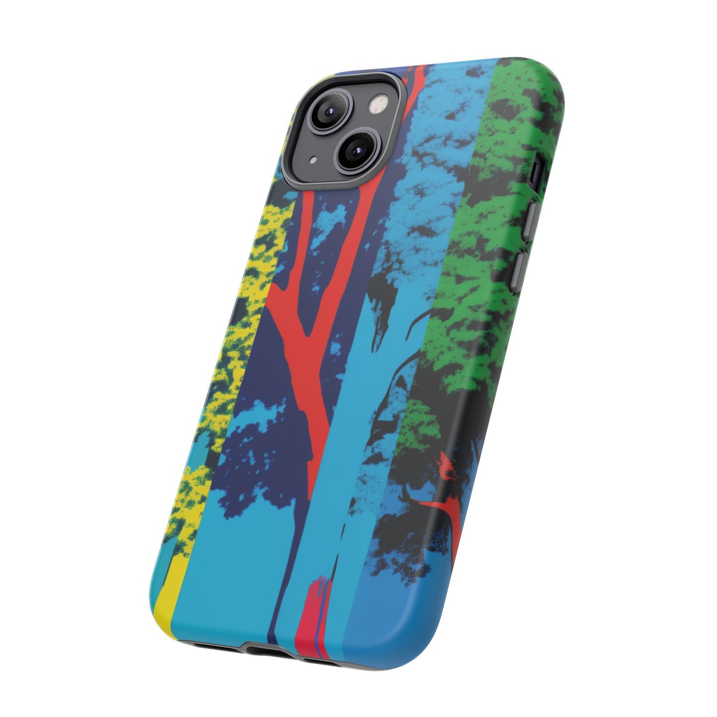 Phone Case - Colorful Forest Design Tough Case