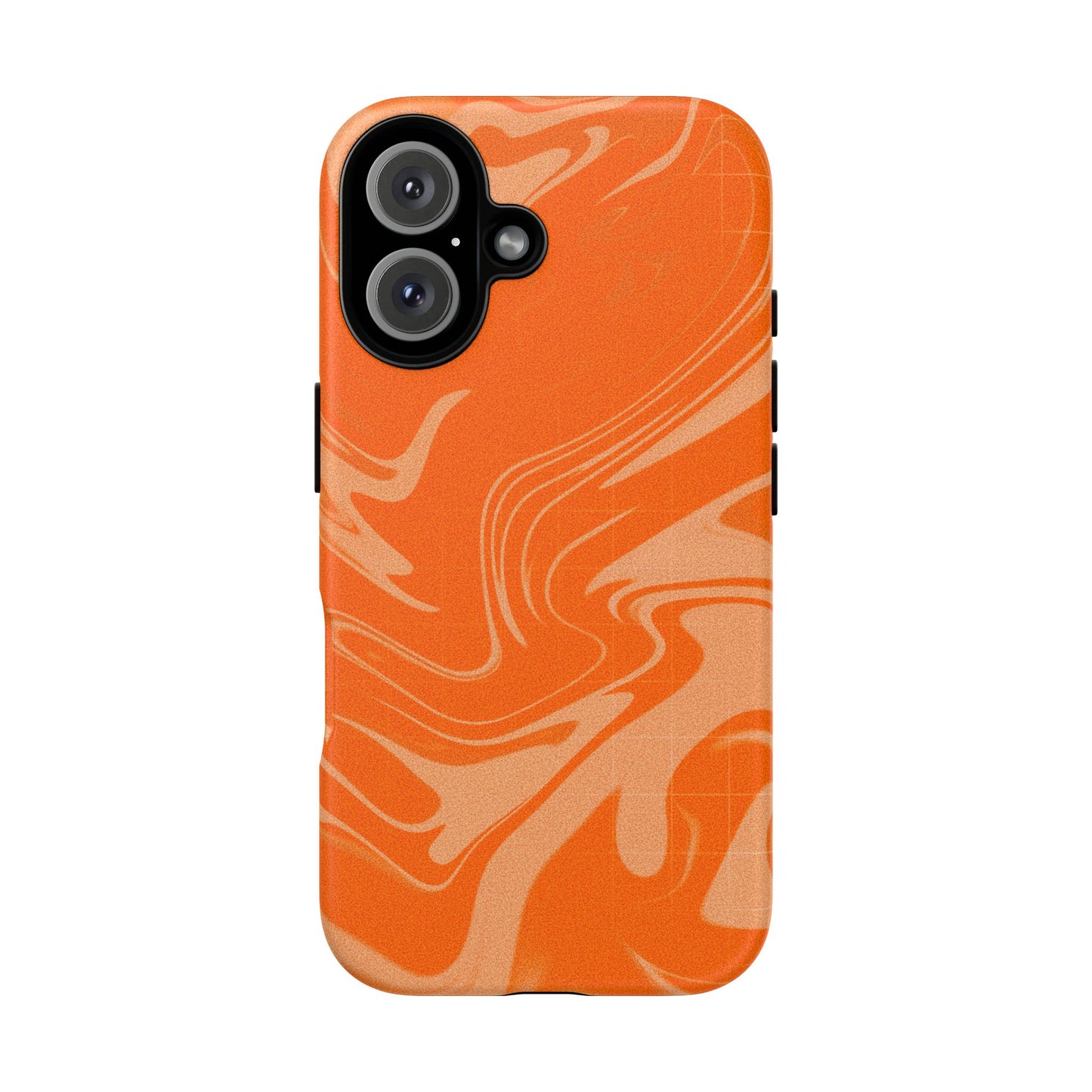 Stylish Orange Marble Phone Case - Tough Cases for Trendy Protection