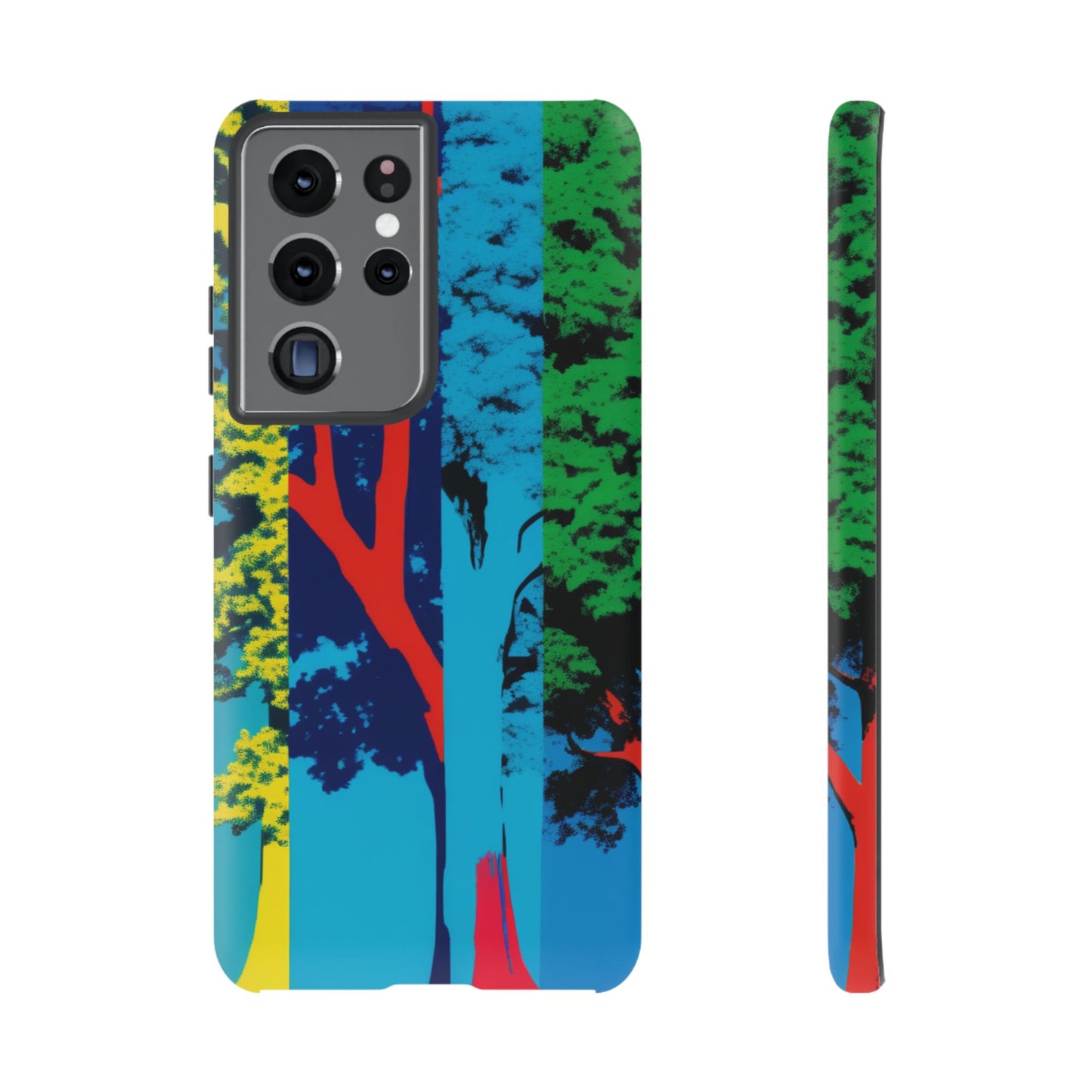 Phone Case - Colorful Forest Design Tough Case