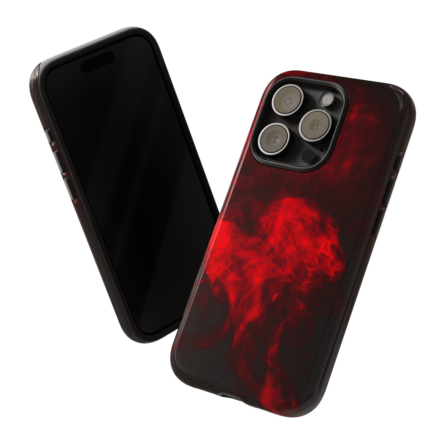 Bold Red Smoke Phone Case – Tough Cases for Protection and Style