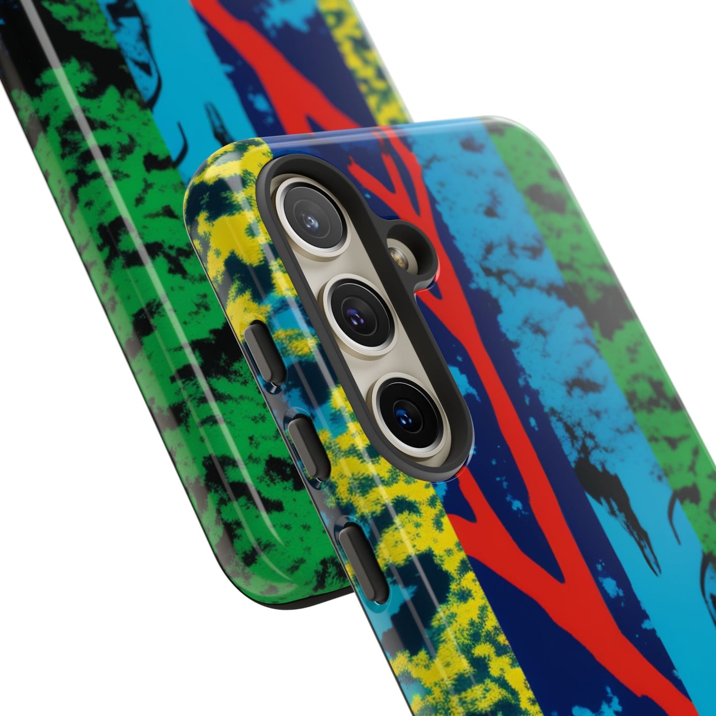 Phone Case - Colorful Forest Design Tough Case