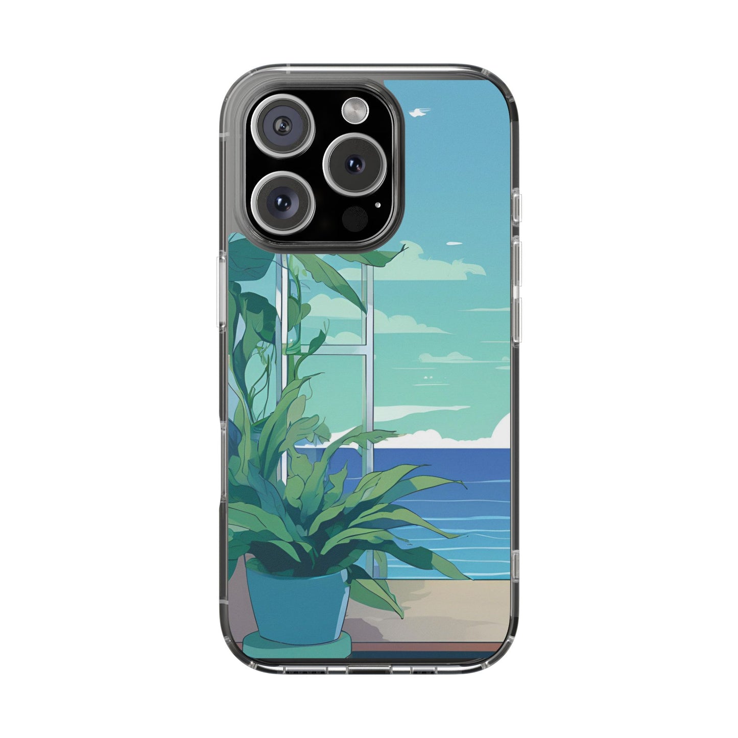 Tropical Ocean Clear Phone Case - Perfect Gift for Nature Lovers