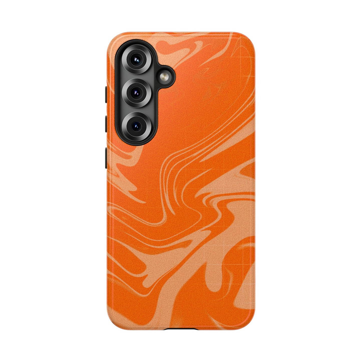 Stylish Orange Marble Phone Case - Tough Cases for Trendy Protection