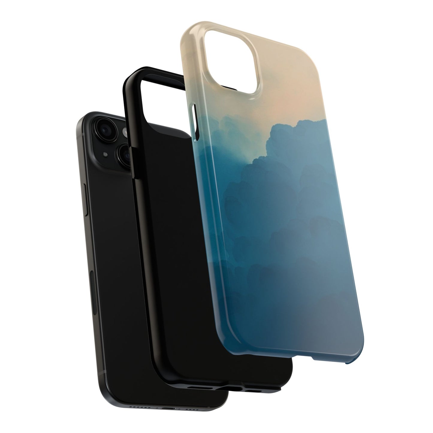 Serene Cloud Tough Phone Case - Durable Protection with Soothing Aesthetic