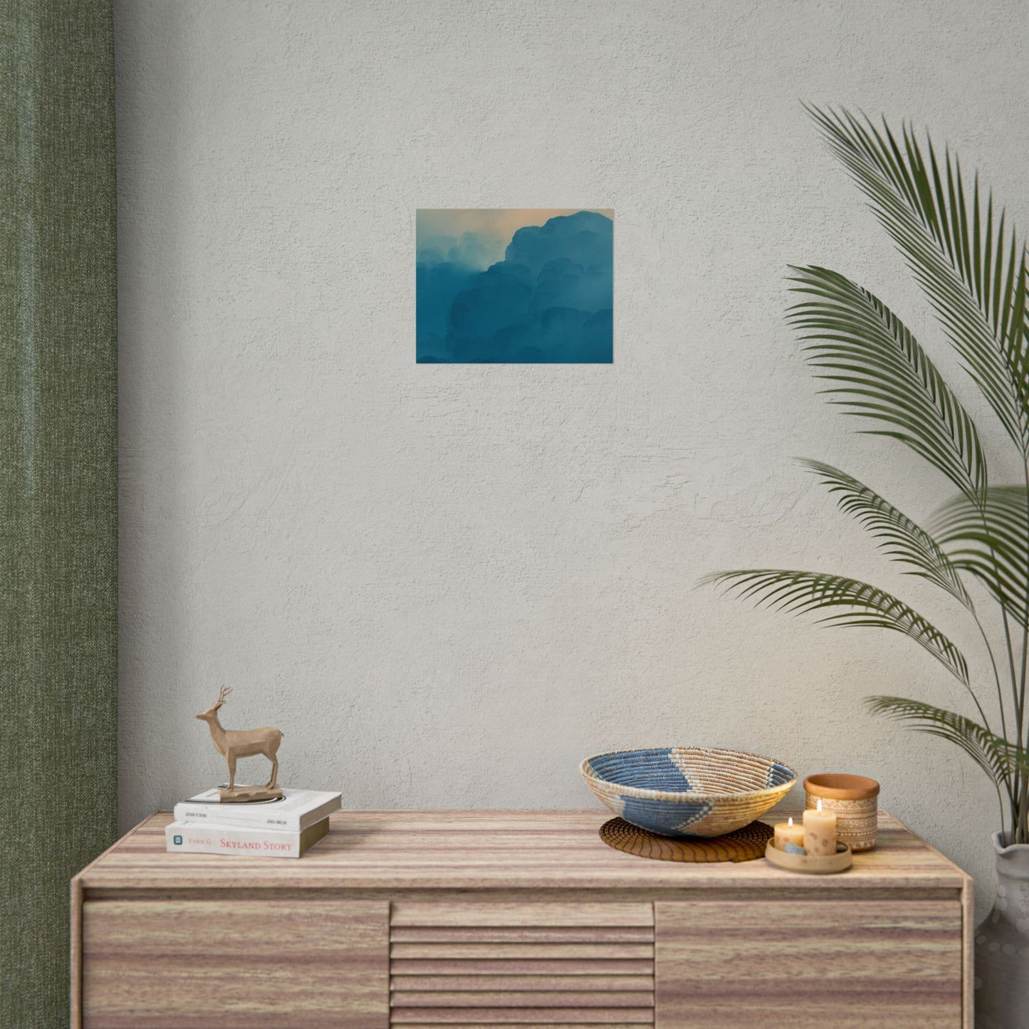 Tranquil Cloudscape Rolled Poster - Perfect for Home Décor and Relaxation
