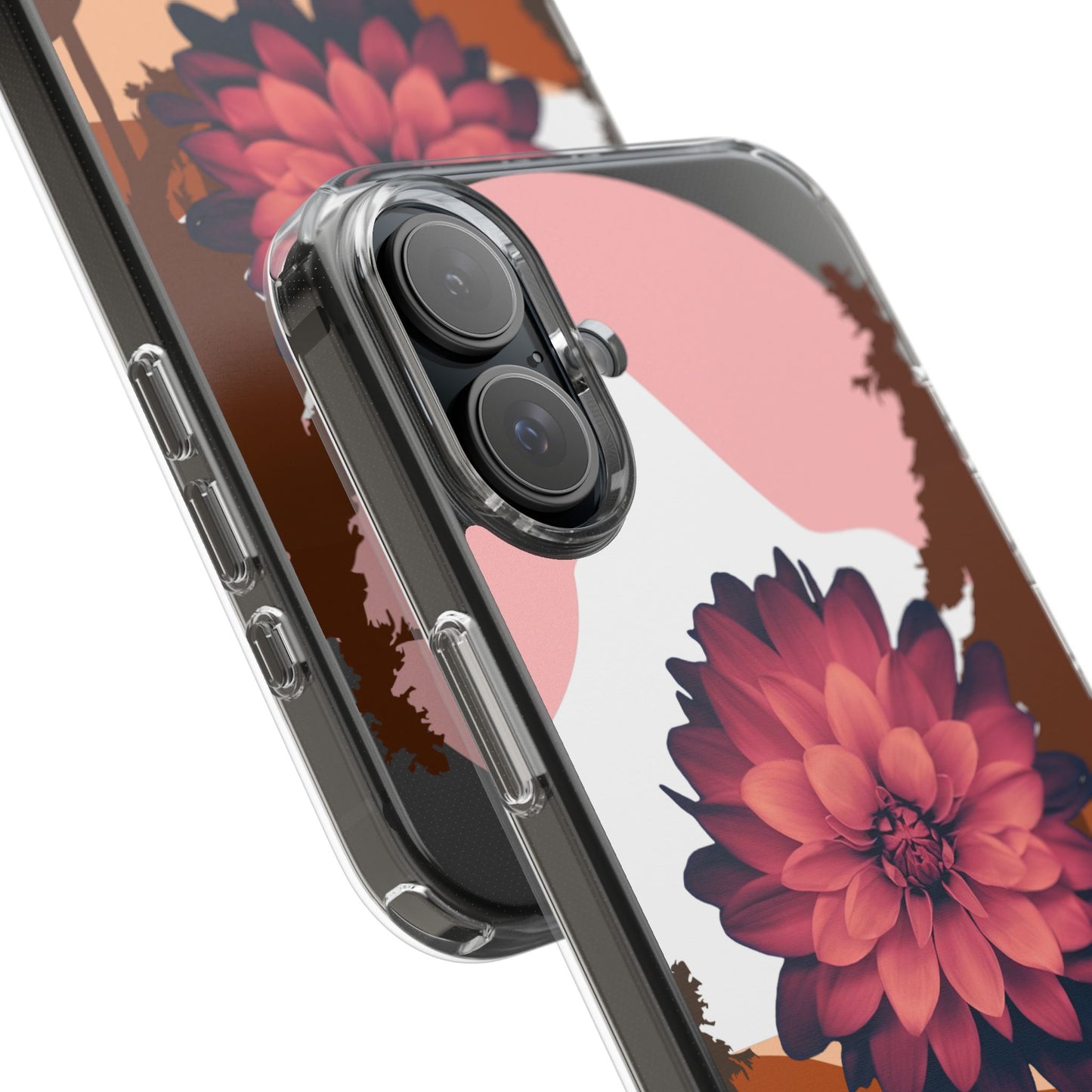 Floral Phone Case - Clear Protective Case with Flower Design
