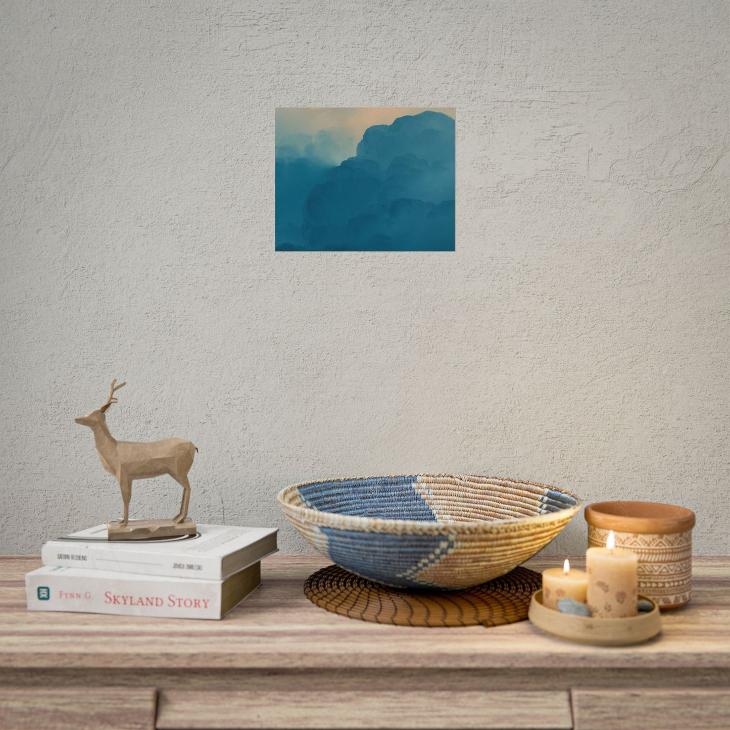 Tranquil Cloudscape Rolled Poster - Perfect for Home Décor and Relaxation
