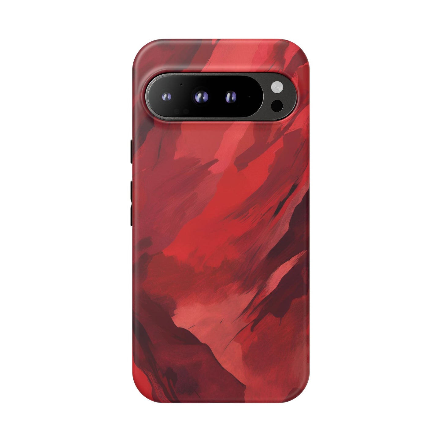 Bold Red Abstract Phone Case - Stylish Protection for Your Phone