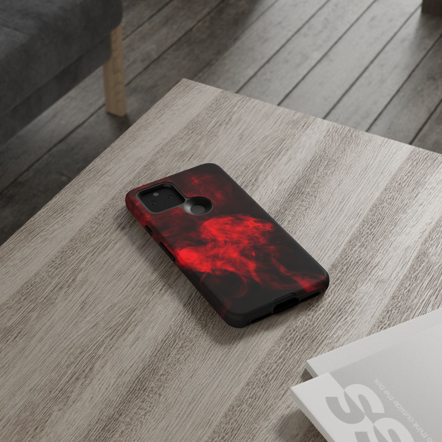 Bold Red Smoke Phone Case – Tough Cases for Protection and Style