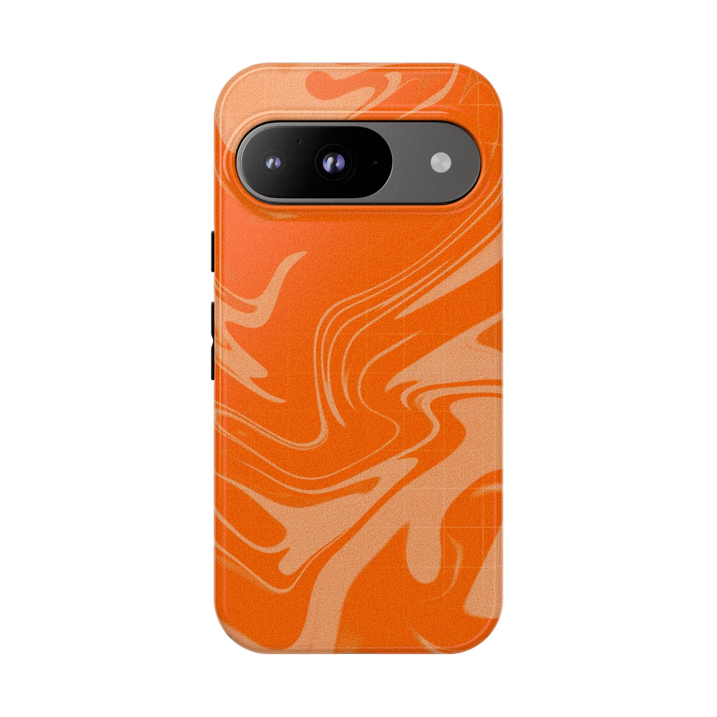 Stylish Orange Marble Phone Case - Tough Cases for Trendy Protection