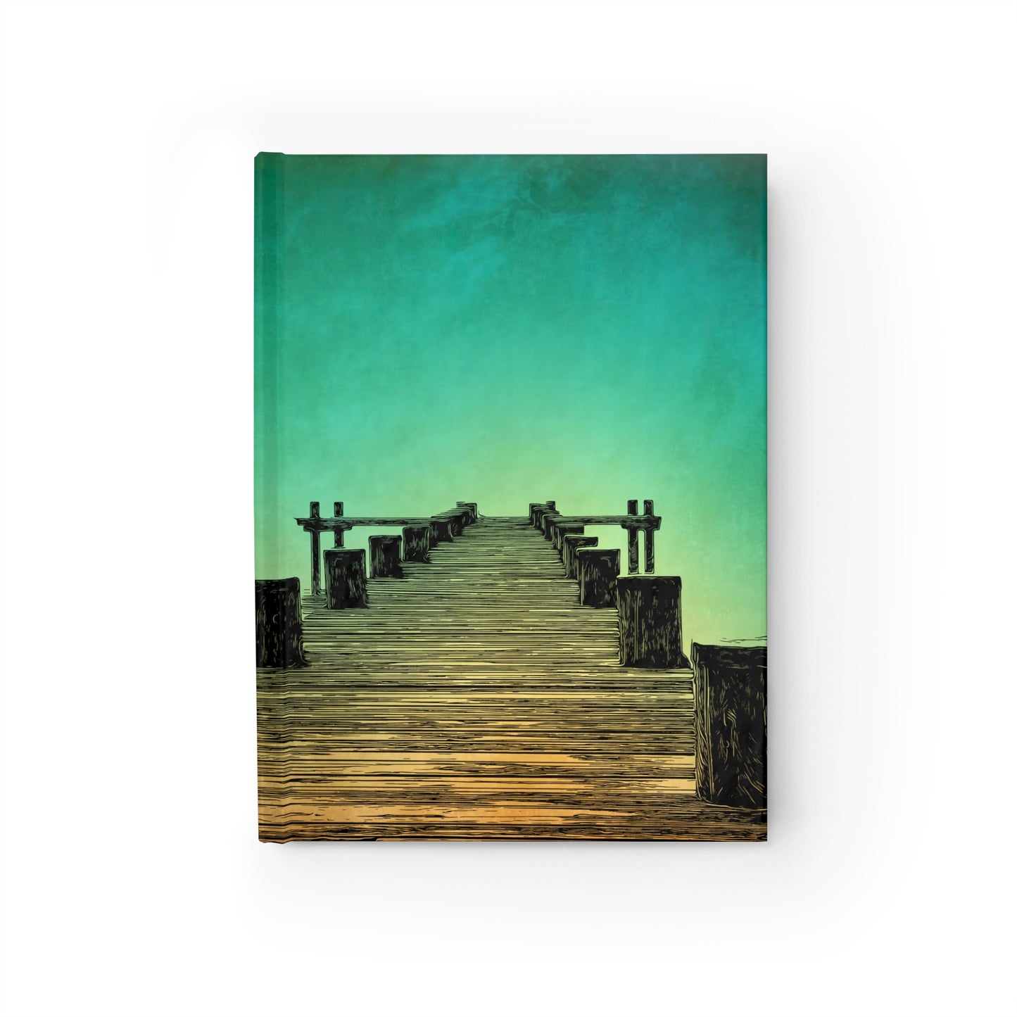 Inspirational Journal with Scenic Pier Design - Perfect for Reflection and Creativity