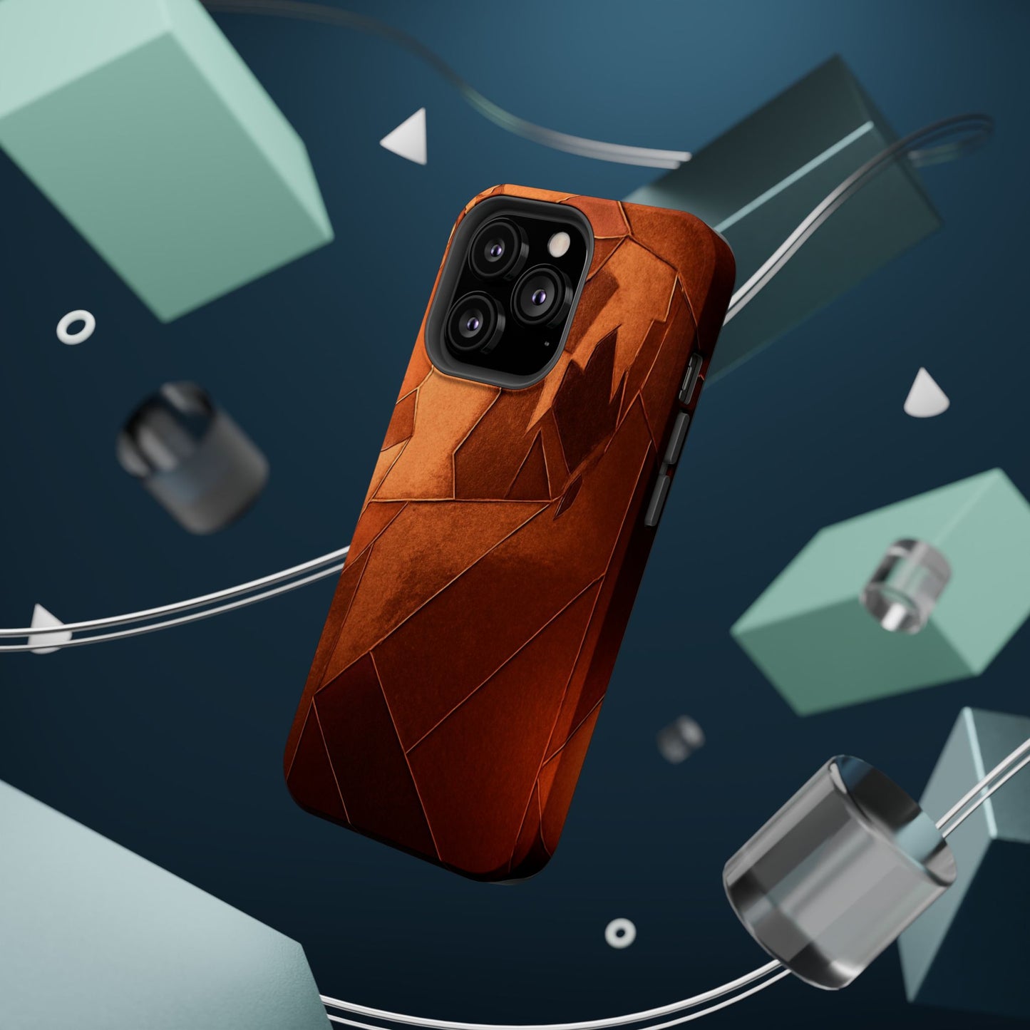Geometric Magnetic Tough Cases - Stylish Protection for Your Phone
