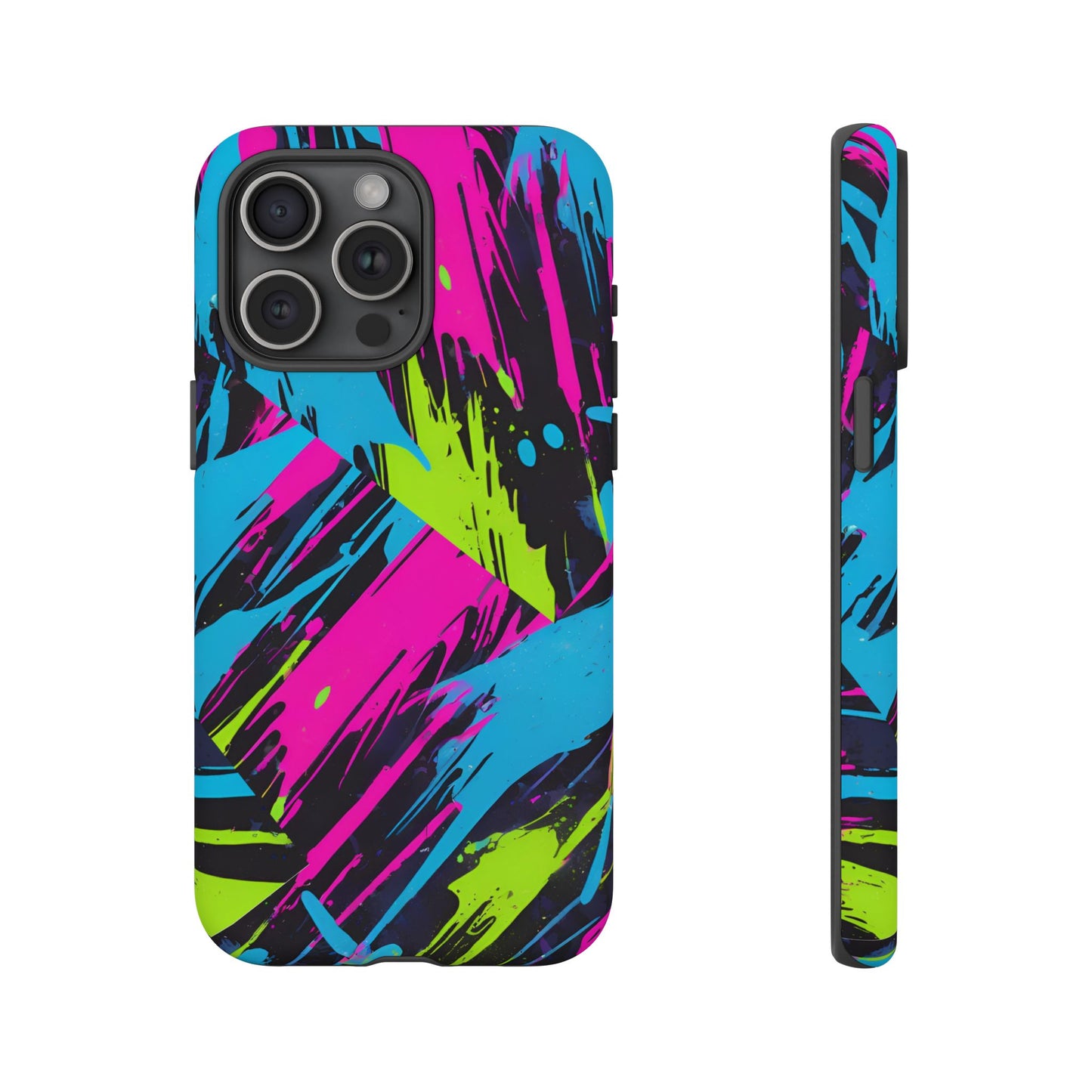 Vibrant Phone Case - Tough Cases with Bold Color Burst Design