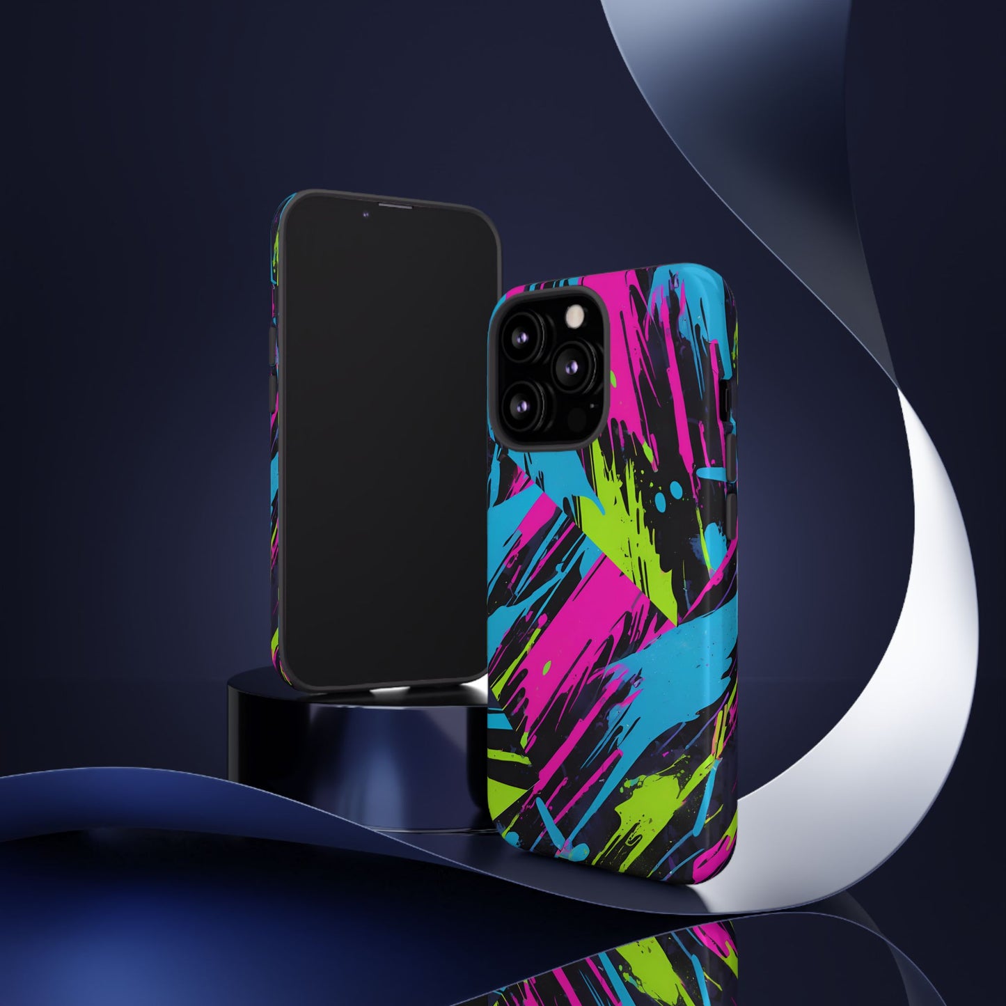 Vibrant Phone Case - Tough Cases with Bold Color Burst Design