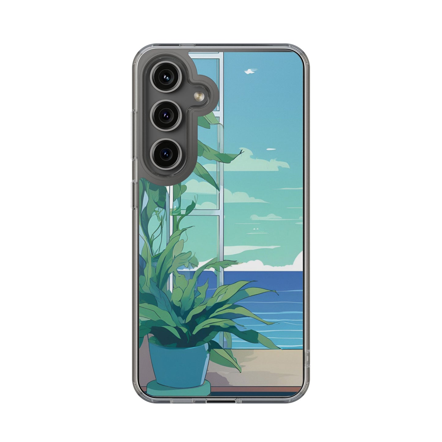 Tropical Ocean Clear Phone Case - Perfect Gift for Nature Lovers