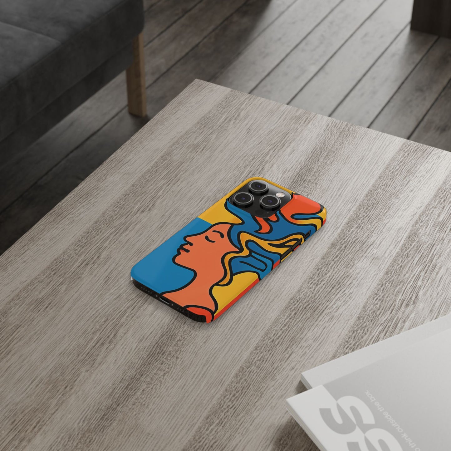 Stylish Slim Phone Cases with Colorful Abstract Design
