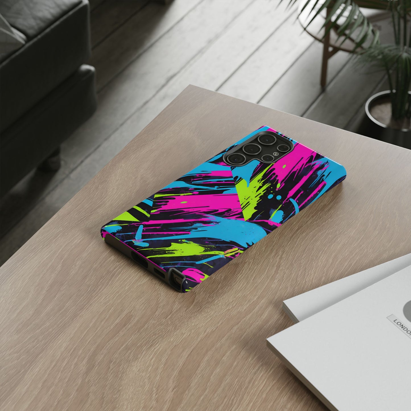Vibrant Phone Case - Tough Cases with Bold Color Burst Design