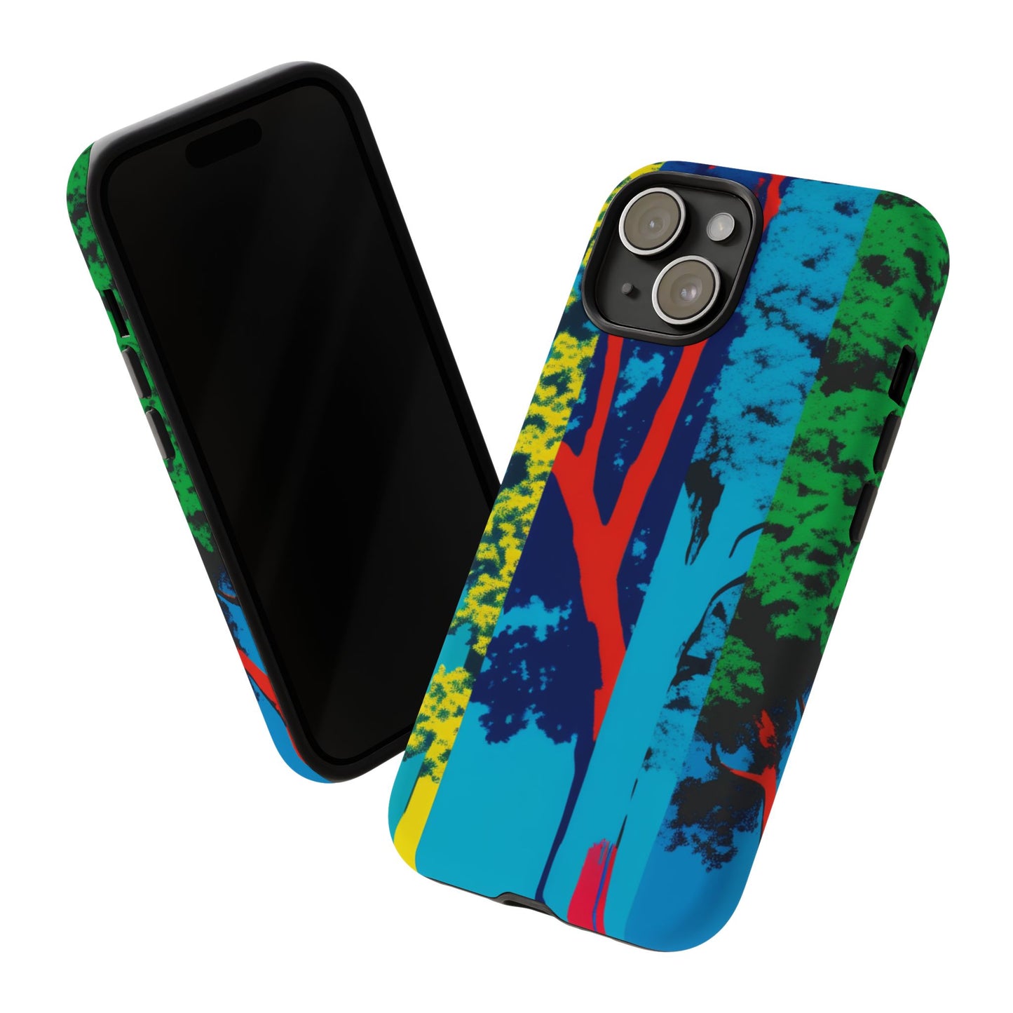 Phone Case - Colorful Forest Design Tough Case