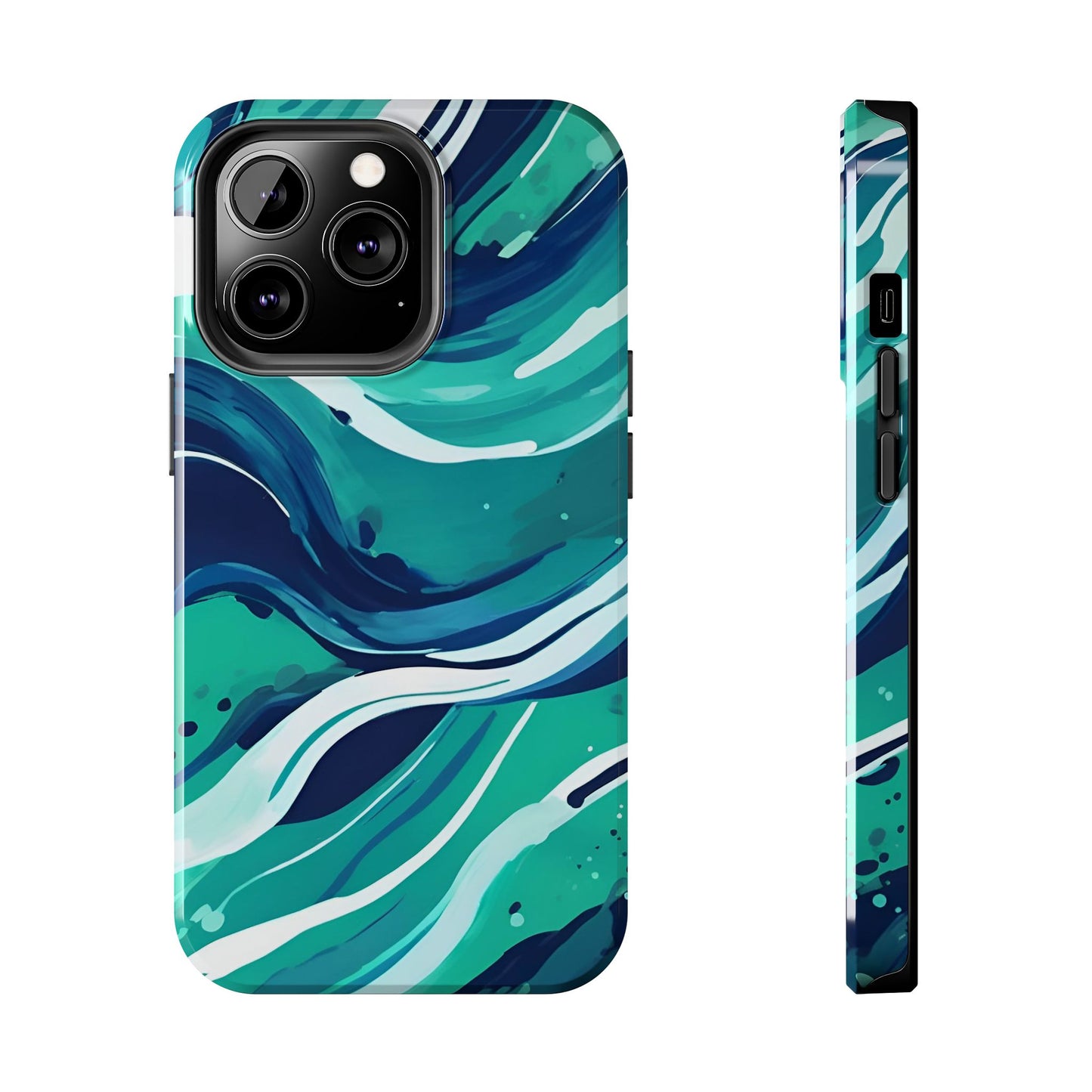 Ocean Wave Tough Phone Case - Durable Protection