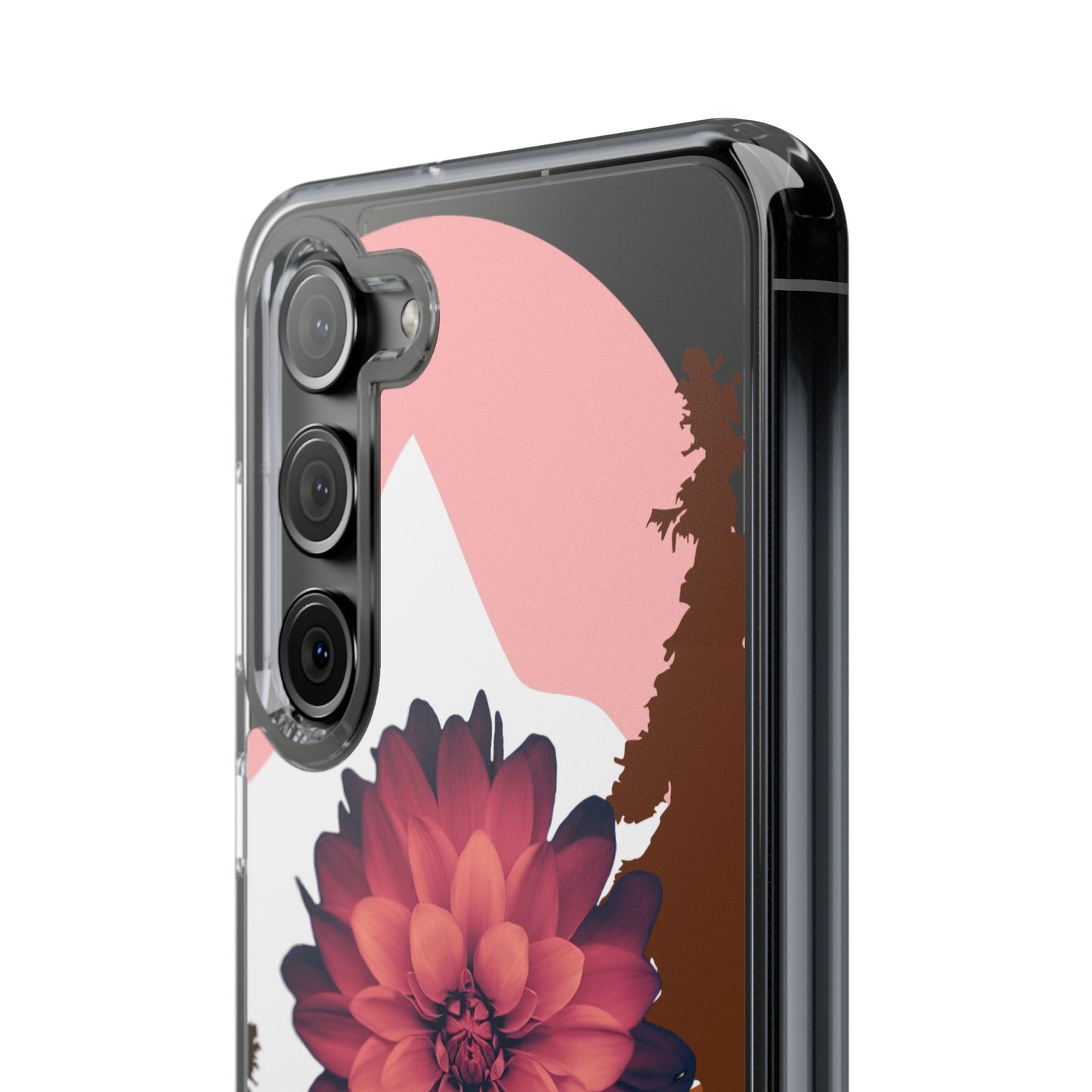 Floral Phone Case - Clear Protective Case with Flower Design