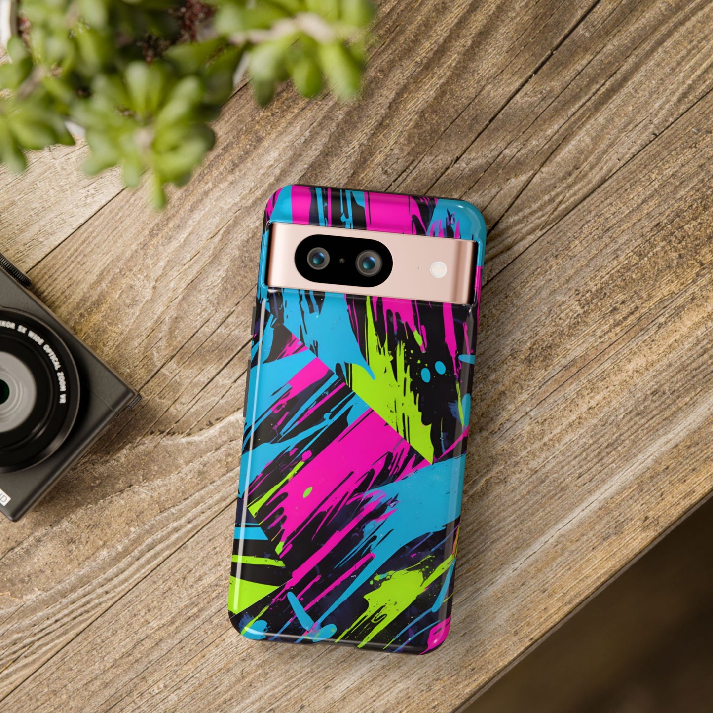 Vibrant Phone Case - Tough Cases with Bold Color Burst Design