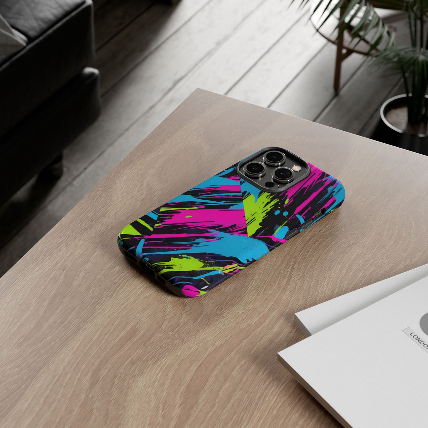 Vibrant Phone Case - Tough Cases with Bold Color Burst Design