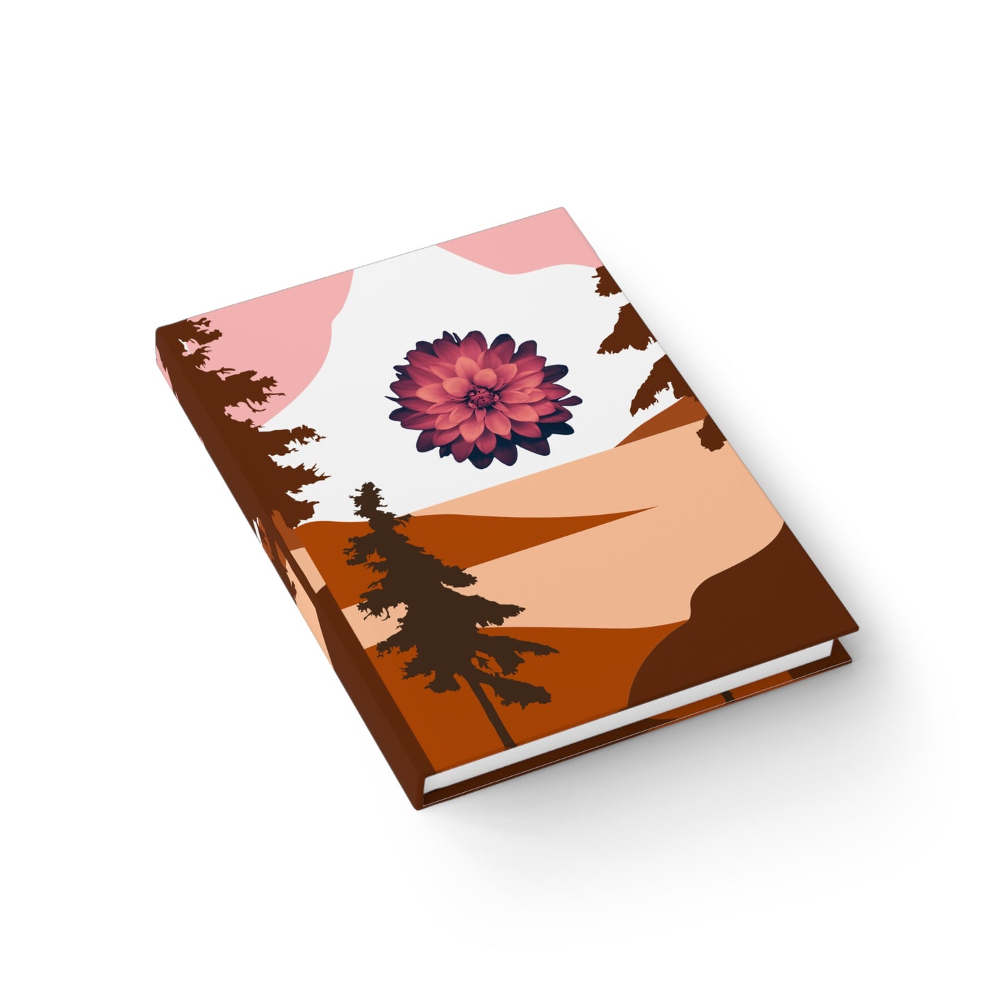 Nature-Inspired Blank Journal with Floral Design