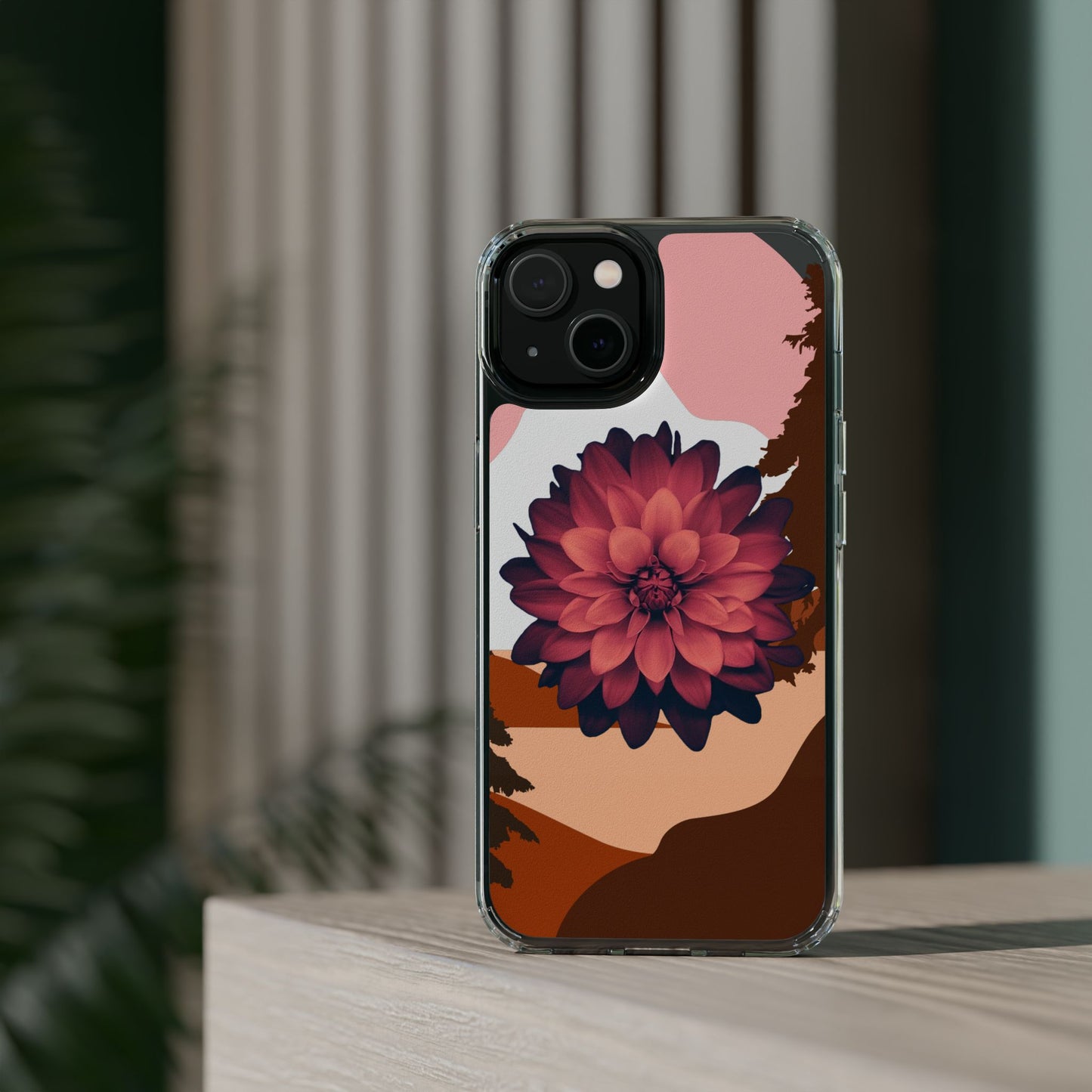 Floral Phone Case - Clear Protective Case with Flower Design