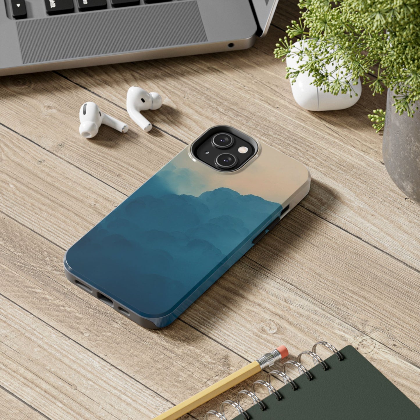 Serene Cloud Tough Phone Case - Durable Protection with Soothing Aesthetic