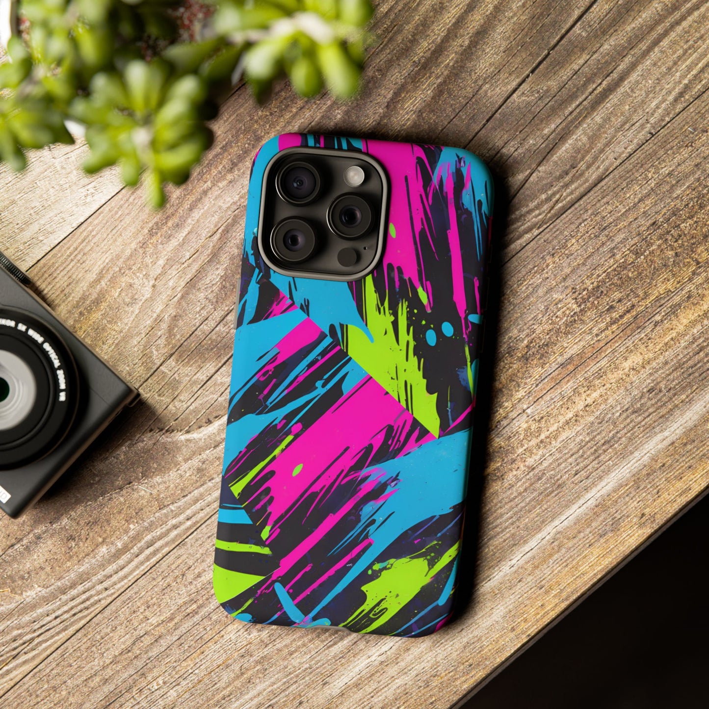 Vibrant Phone Case - Tough Cases with Bold Color Burst Design