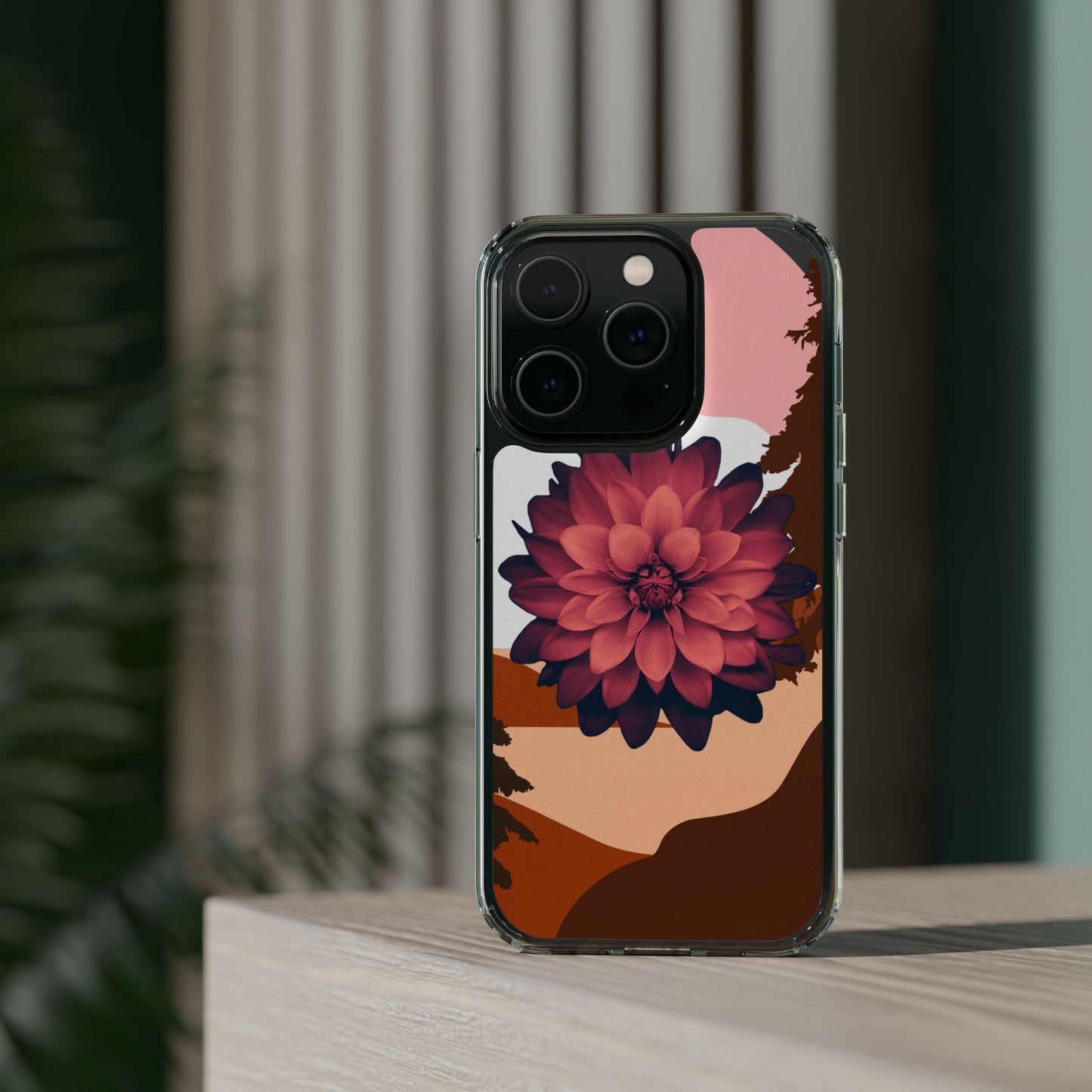 Floral Phone Case - Clear Protective Case with Flower Design
