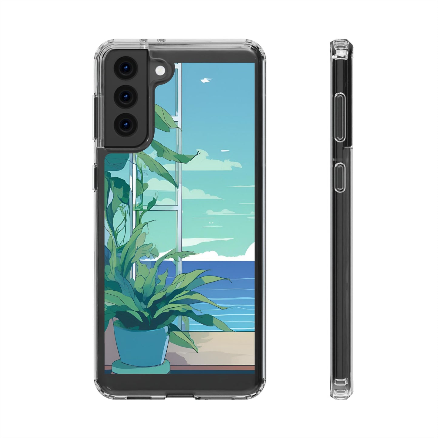 Tropical Ocean Clear Phone Case - Perfect Gift for Nature Lovers