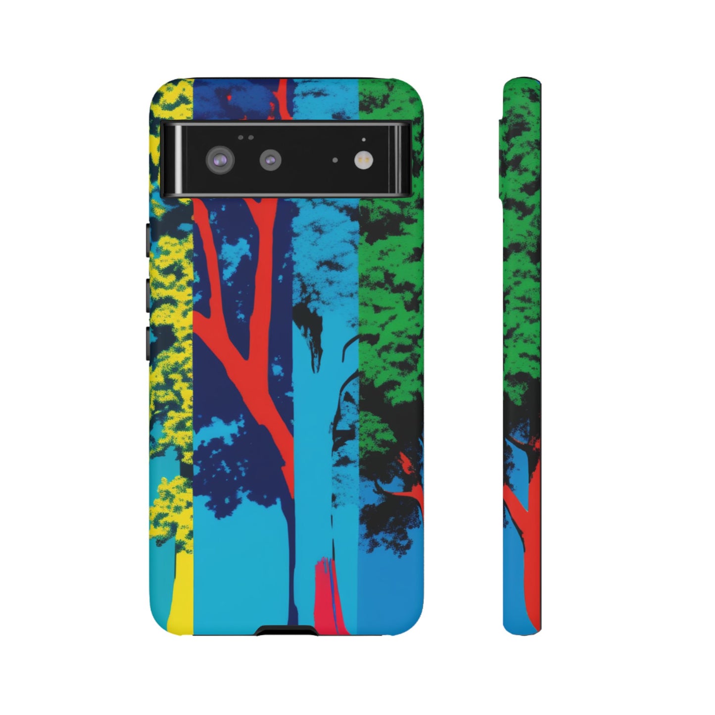 Phone Case - Colorful Forest Design Tough Case