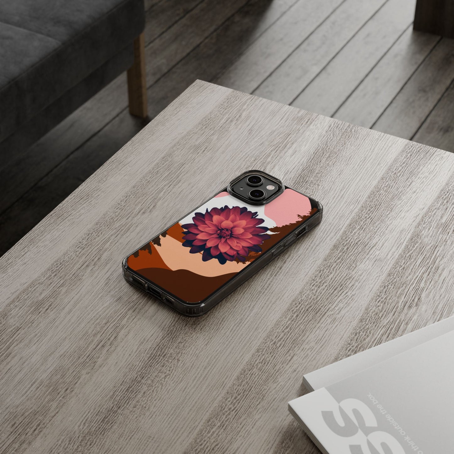 Floral Phone Case - Clear Protective Case with Flower Design