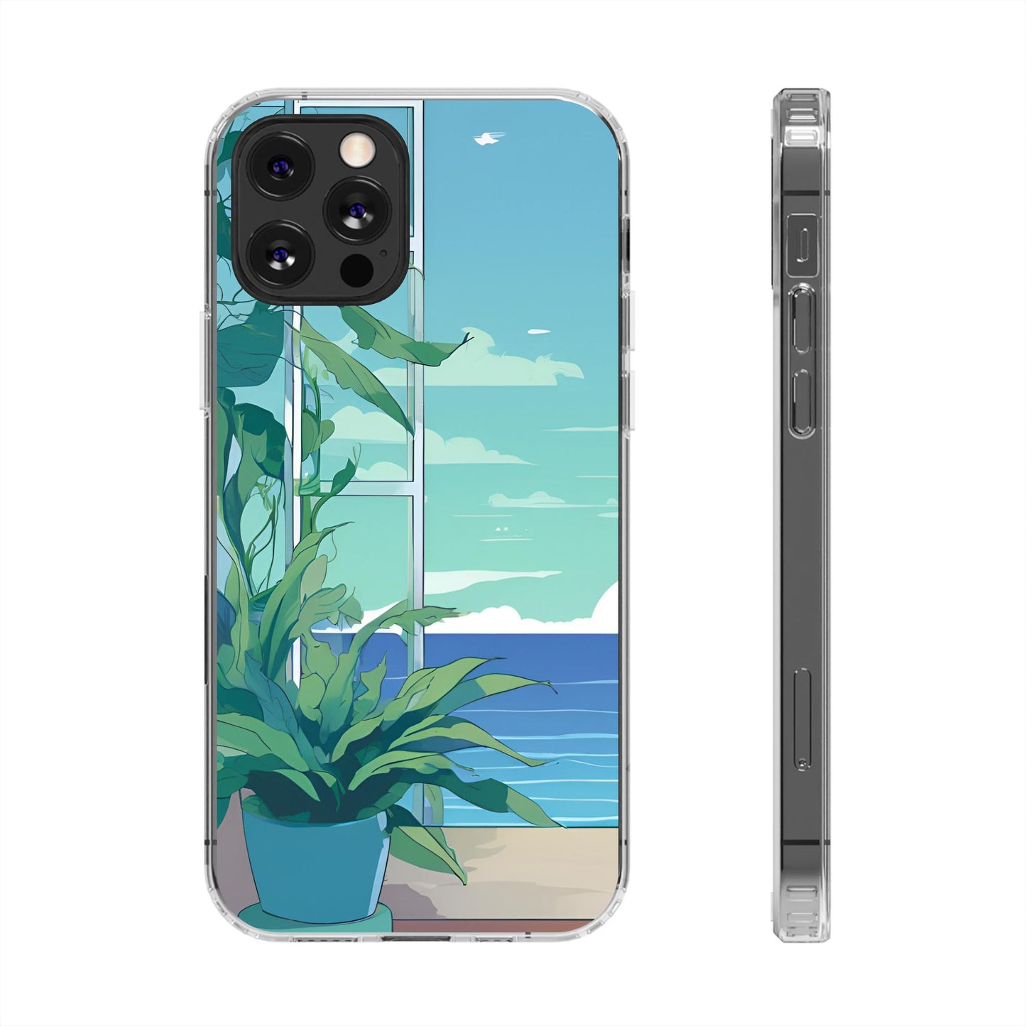 Tropical Ocean Clear Phone Case - Perfect Gift for Nature Lovers
