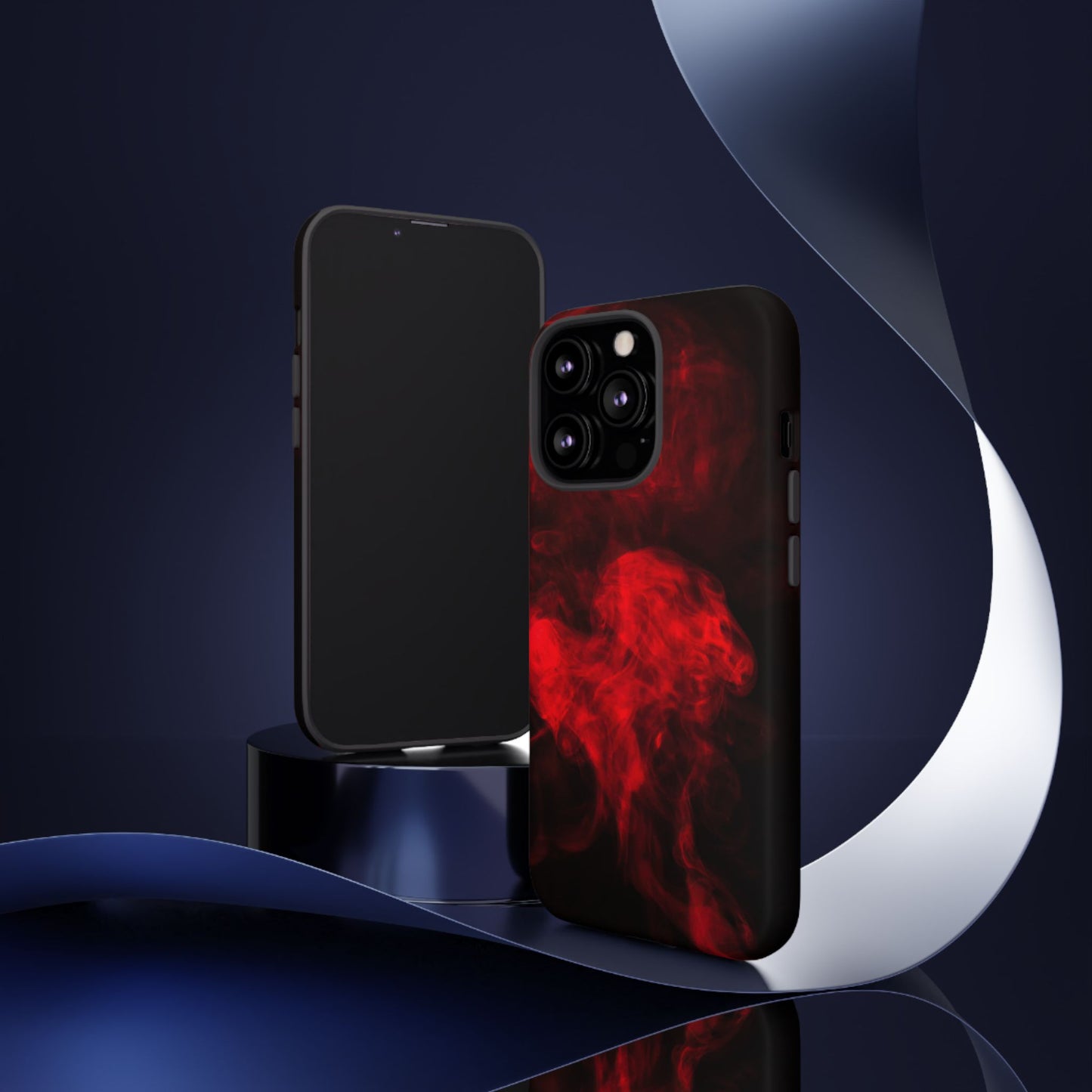 Bold Red Smoke Phone Case – Tough Cases for Protection and Style