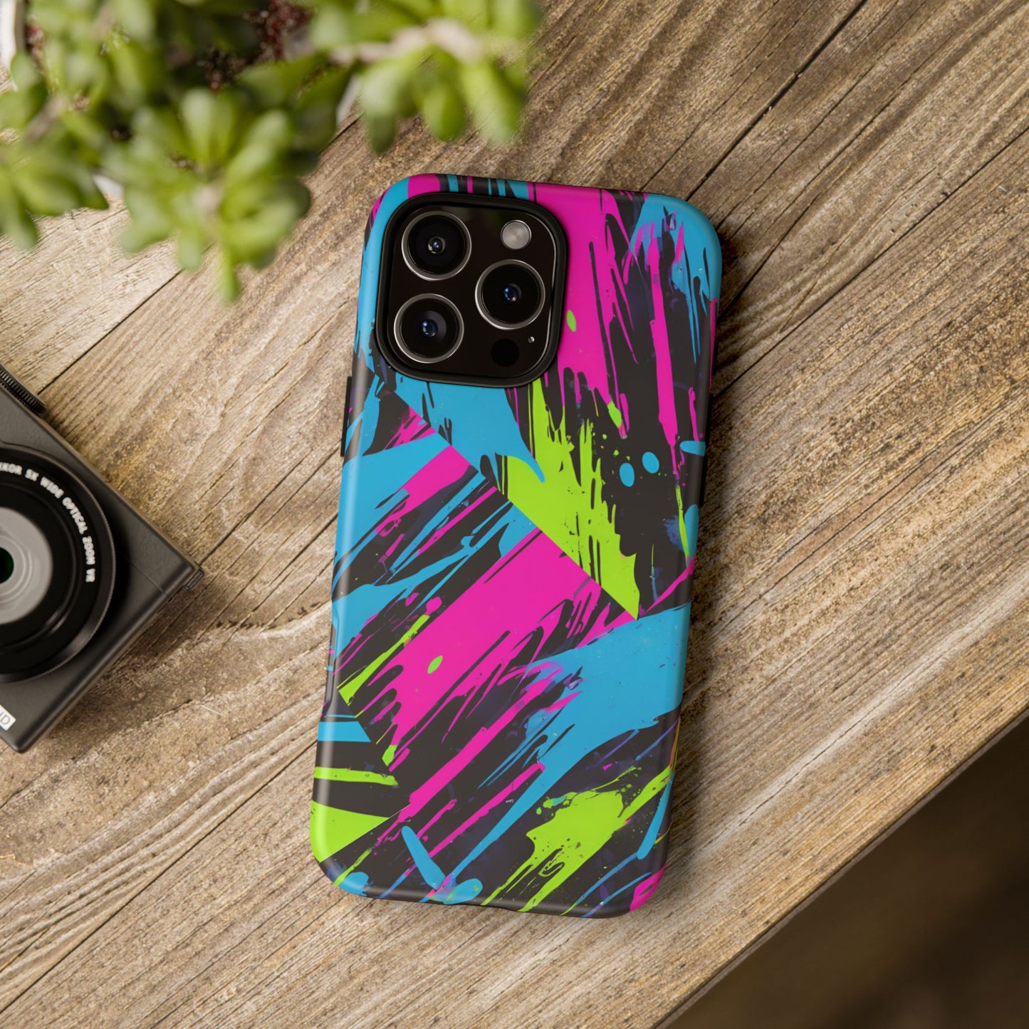 Vibrant Phone Case - Tough Cases with Bold Color Burst Design