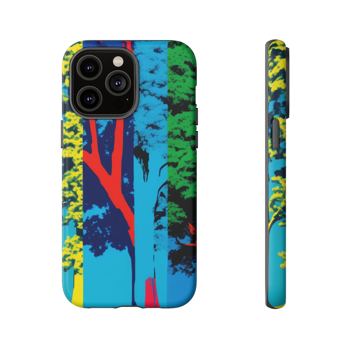Phone Case - Colorful Forest Design Tough Case