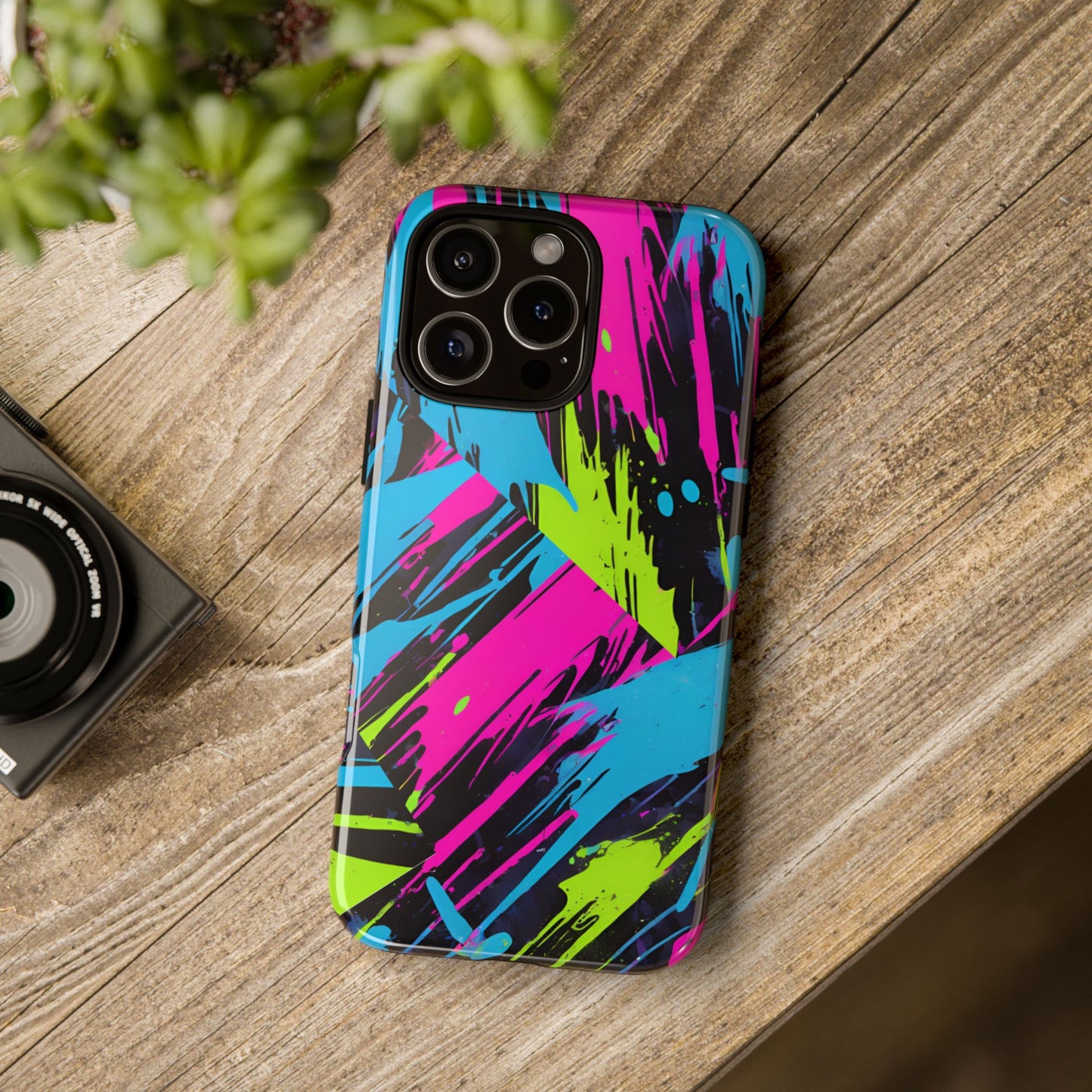 Vibrant Phone Case - Tough Cases with Bold Color Burst Design