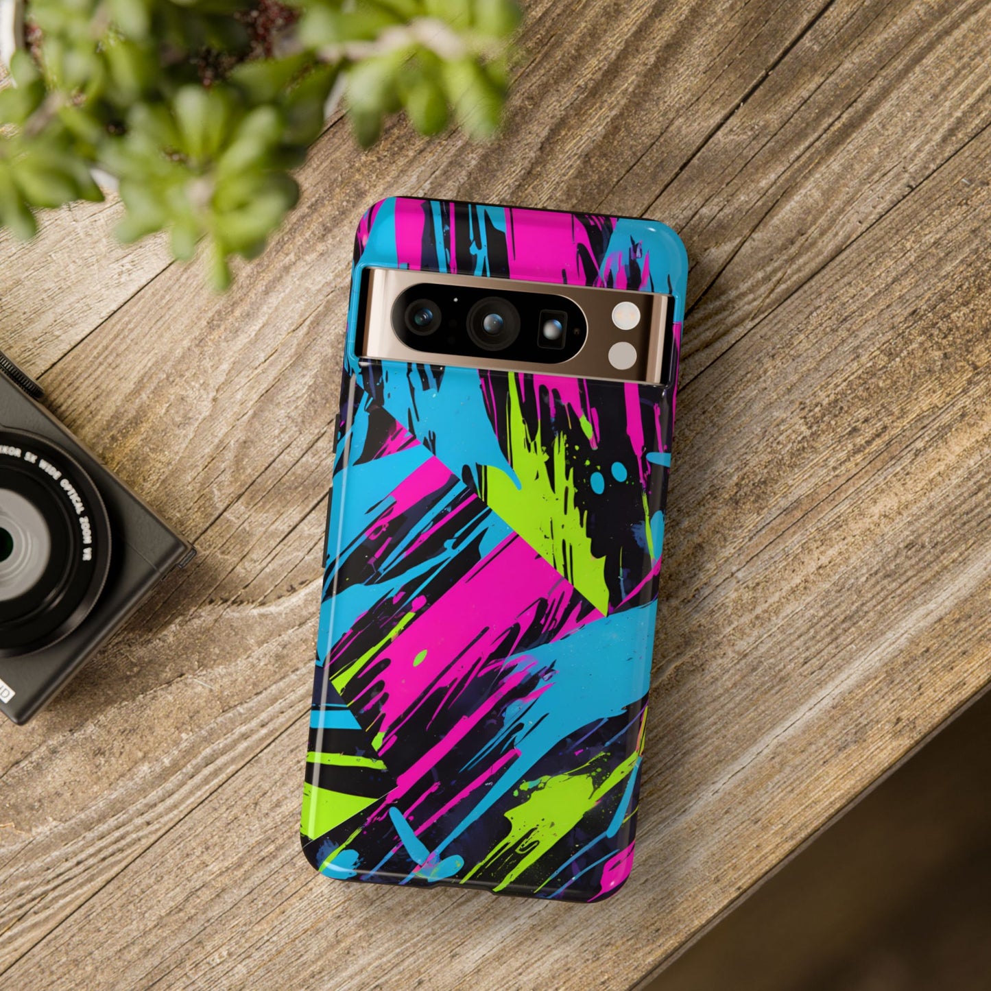 Vibrant Phone Case - Tough Cases with Bold Color Burst Design