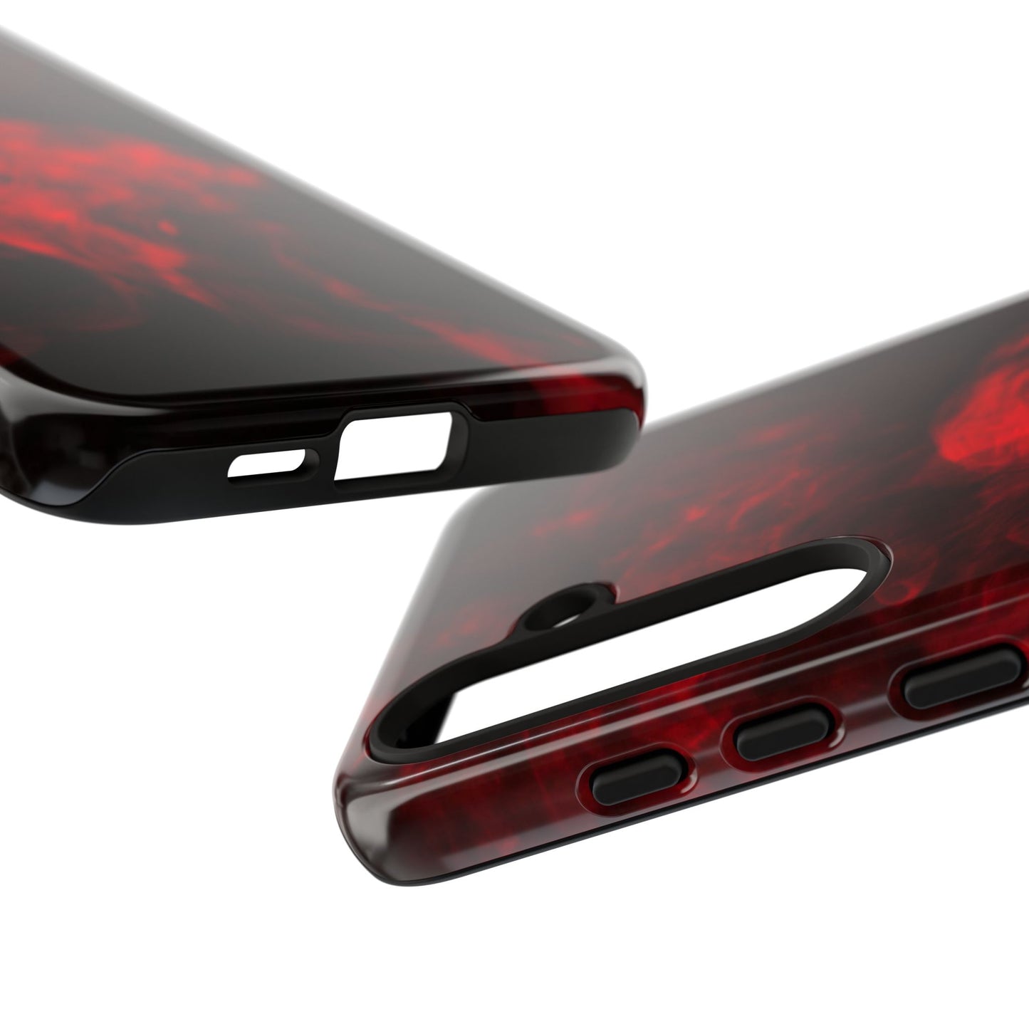Bold Red Smoke Phone Case – Tough Cases for Protection and Style